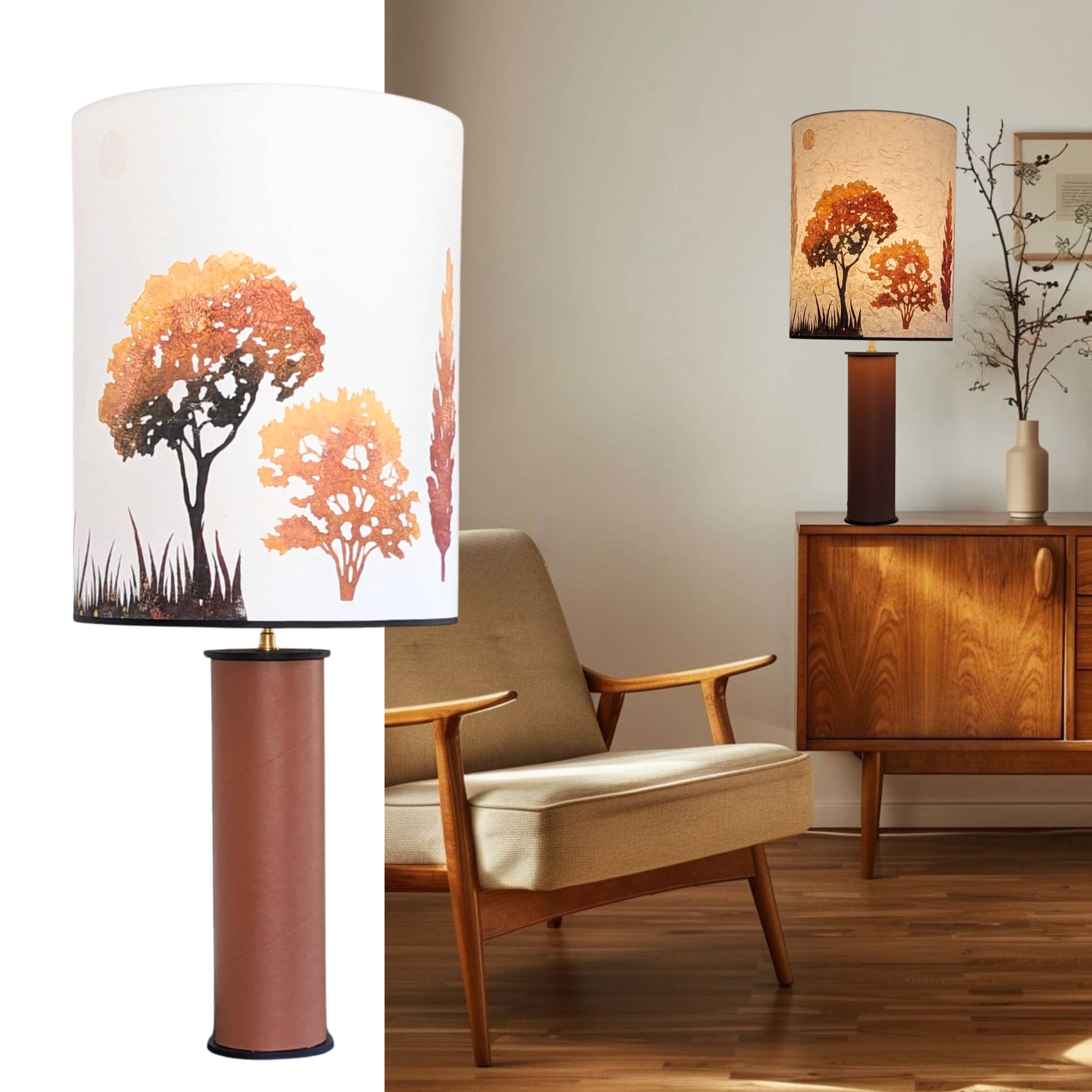 Abat Jour Collection Forets 003A FLEDERMAUS Luminaires Artisanaux Lampe De Createur Modele Shigeru Sceno