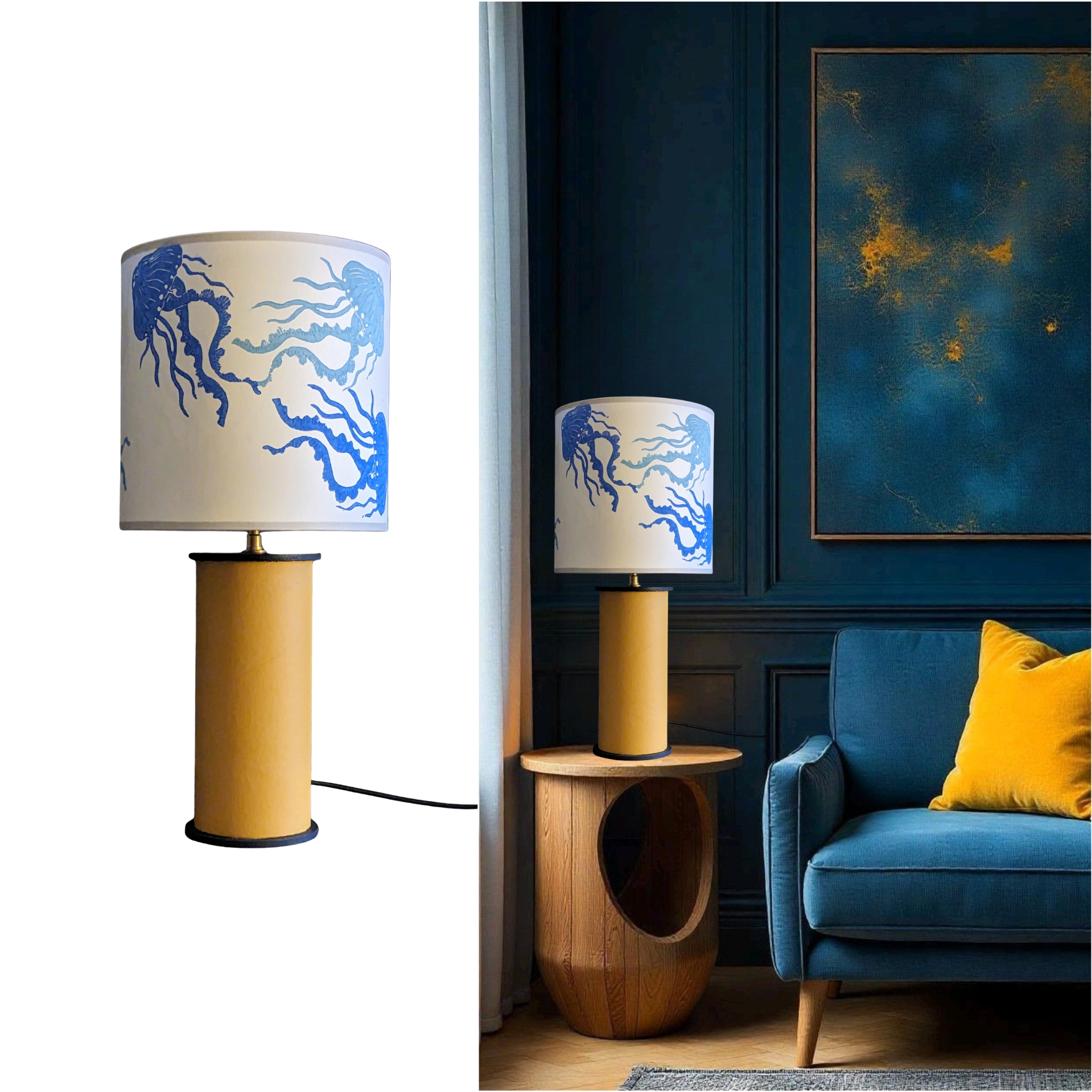 Abat Jour Collection Ocean 002A FLEDERMAUS Luminaires Artisanaux Lampe De Createur Modele Shigeru Sceno