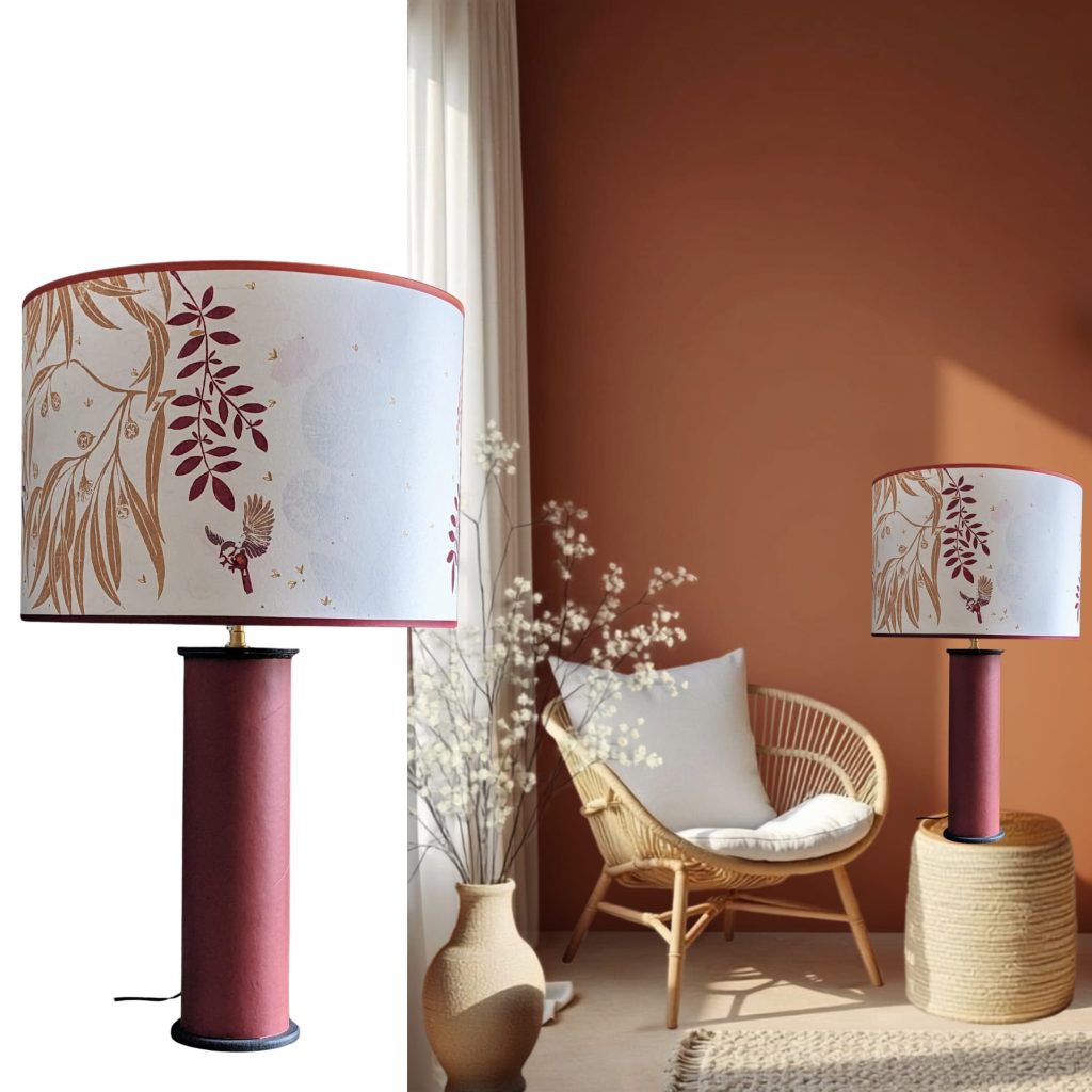 Abat Jour Collection Printemps 001A FLEDERMAUS Luminaires Artisanaux Lampe De Createur Sur Mesure Sceno
