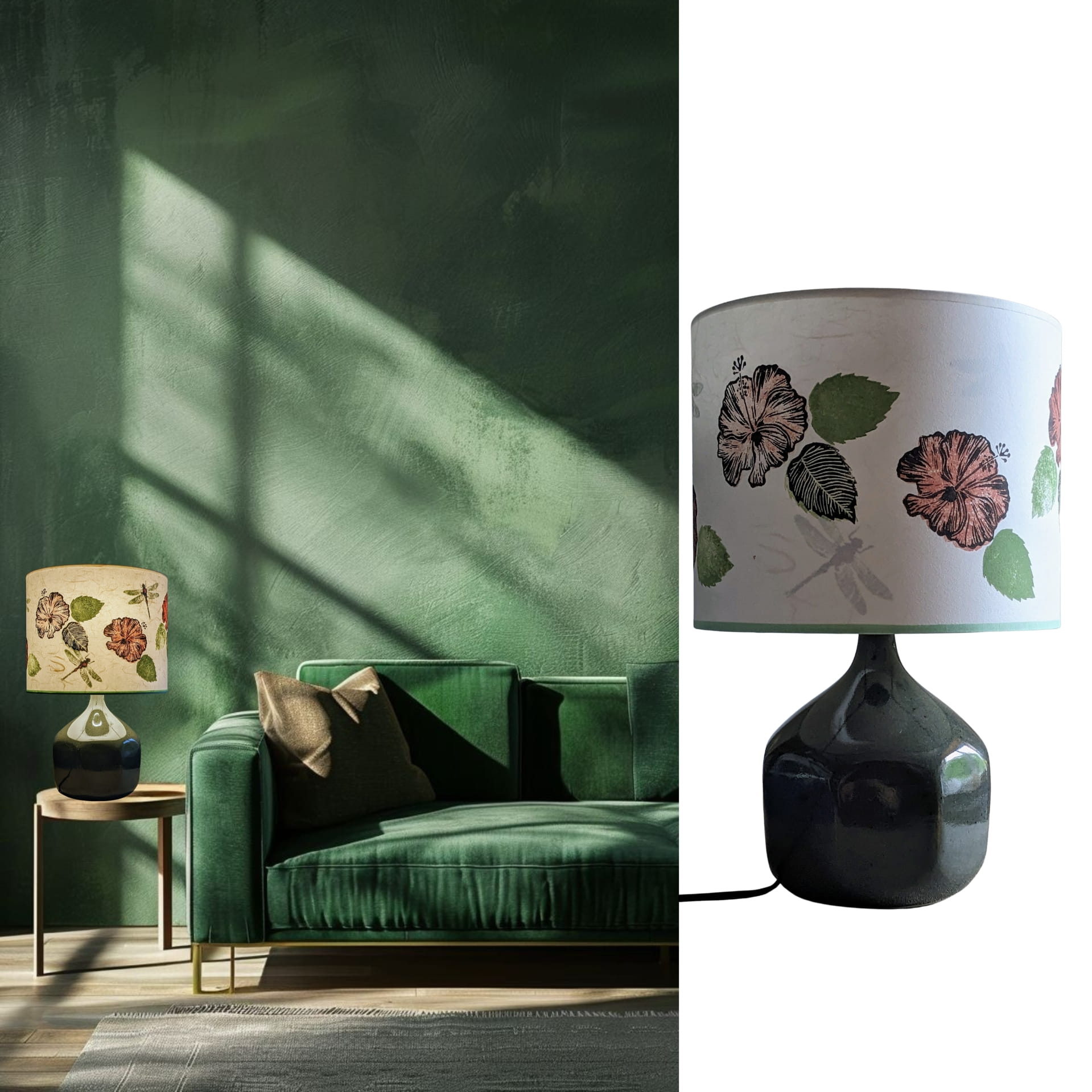 Abat Jour Collection Printemps 003A FLEDERMAUS Luminaires Artisanaux Lampe De Createur Sur Mesure Sceno
