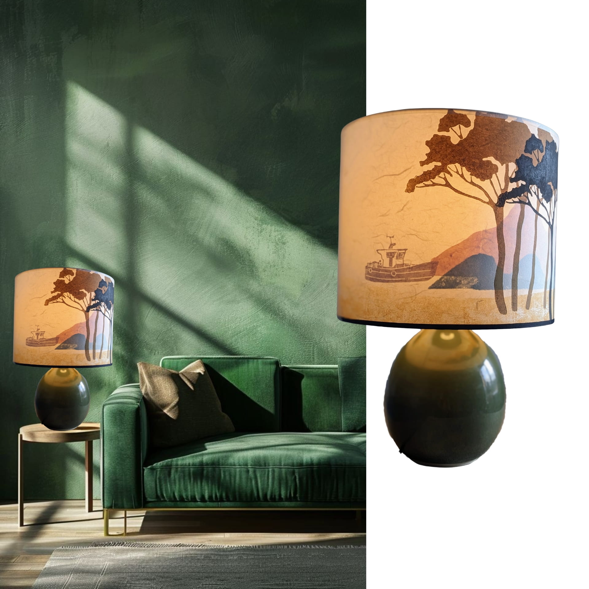 Abat Jour Collection Voyage 003A FLEDERMAUS Luminaires Artisanaux Lampe De Createur Sceno