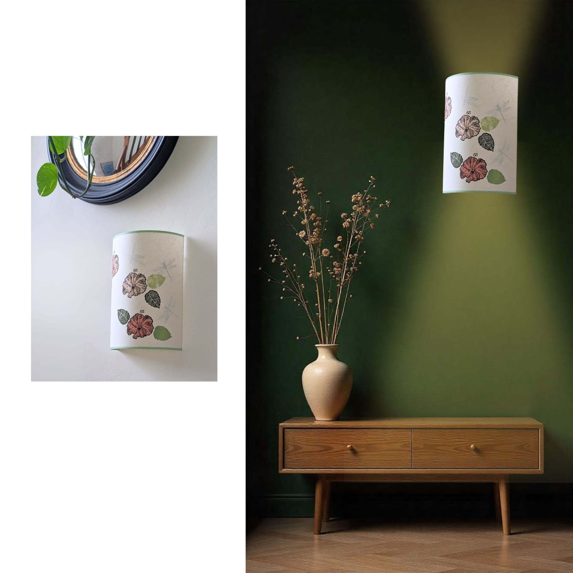 Applique Collection Printemps 002A FLEDERMAUS Luminaire Artisanal Applique Murale Sceno