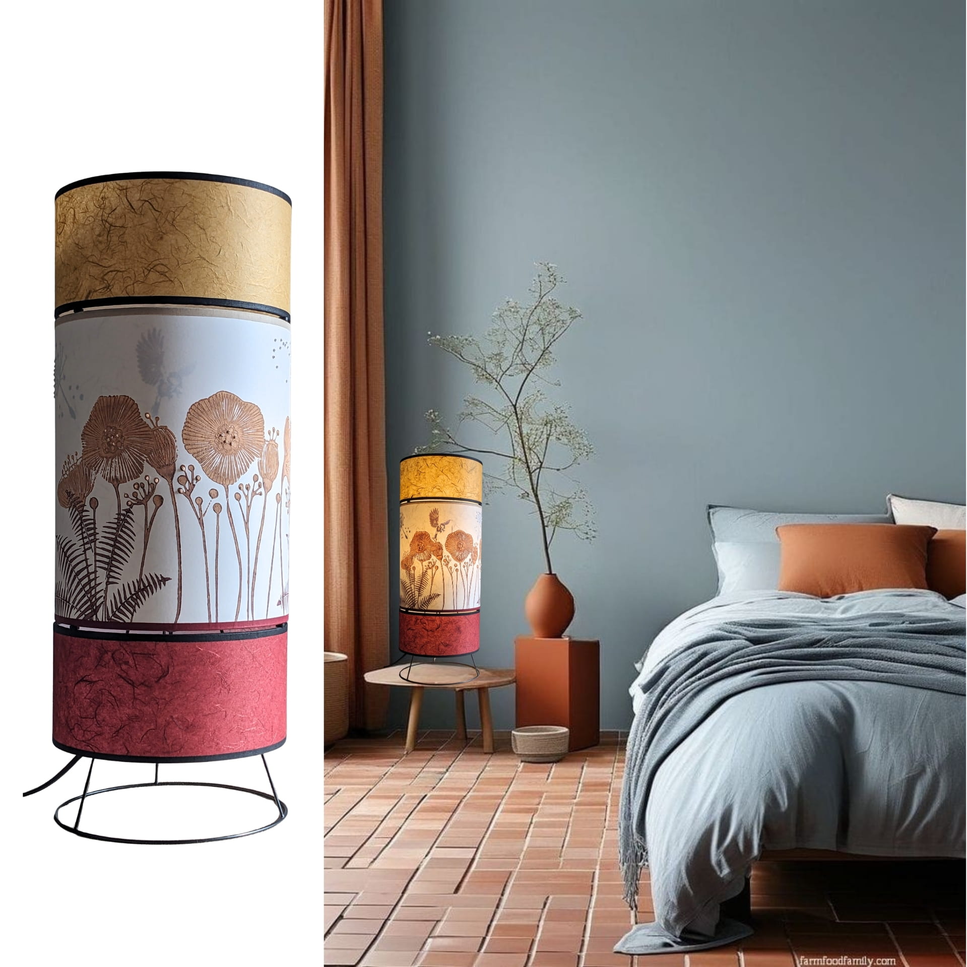 Lampe Kami Collection Forets 001A FLEDERMAUS Luminaires Artisanaux Lampe De Createur Sceno 1
