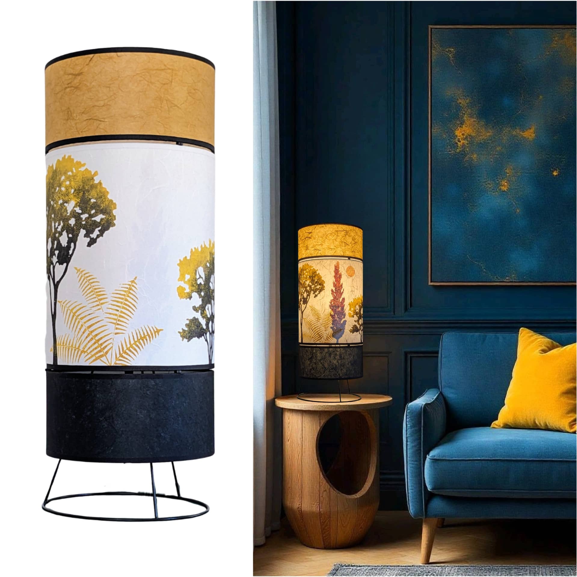 Lampe Kami Collection Forets 002A FLEDERMAUS Luminaires Artisanaux Lampe De Createur Sceno