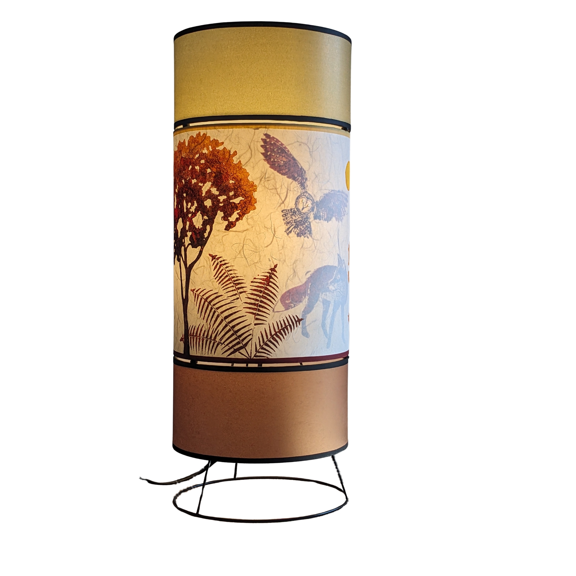 Lampe Kami Collection Forets 003C FLEDERMAUS Luminaires Artisanaux Lampe De Createur Allume