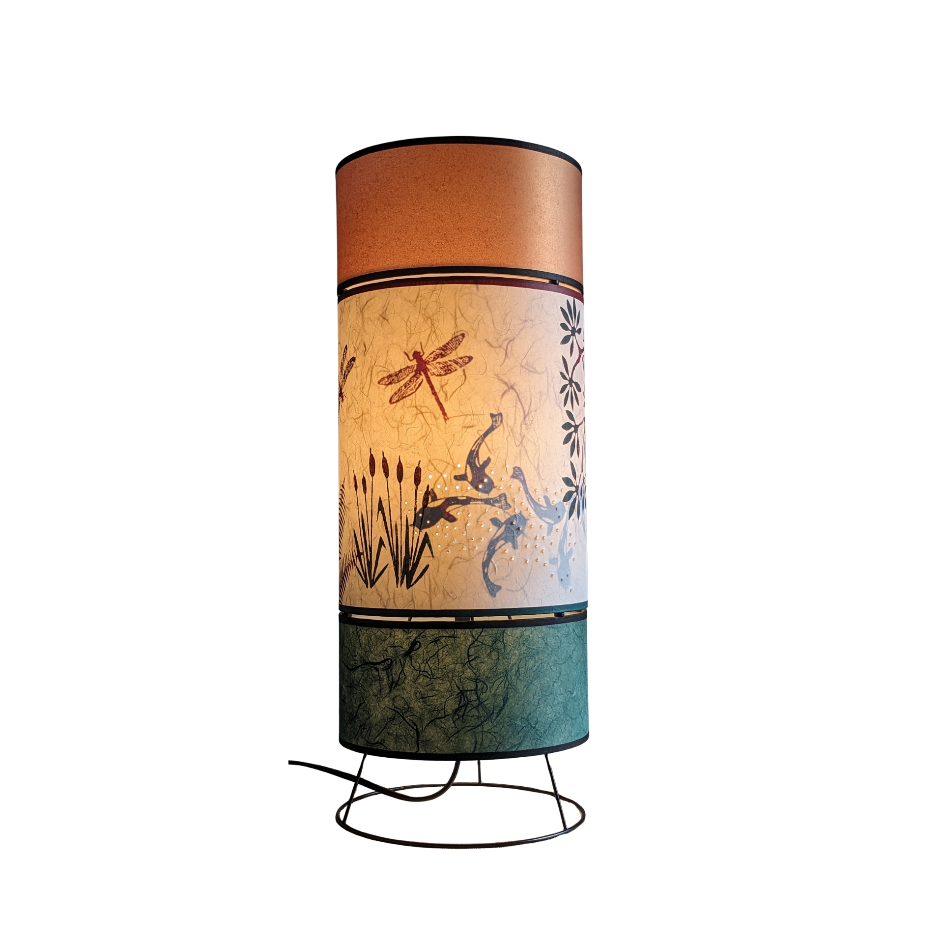 Lampe Kami Collection Nenuphars 001C FLEDERMAUS Luminaires Artisanaux Lampe De Createur Allume