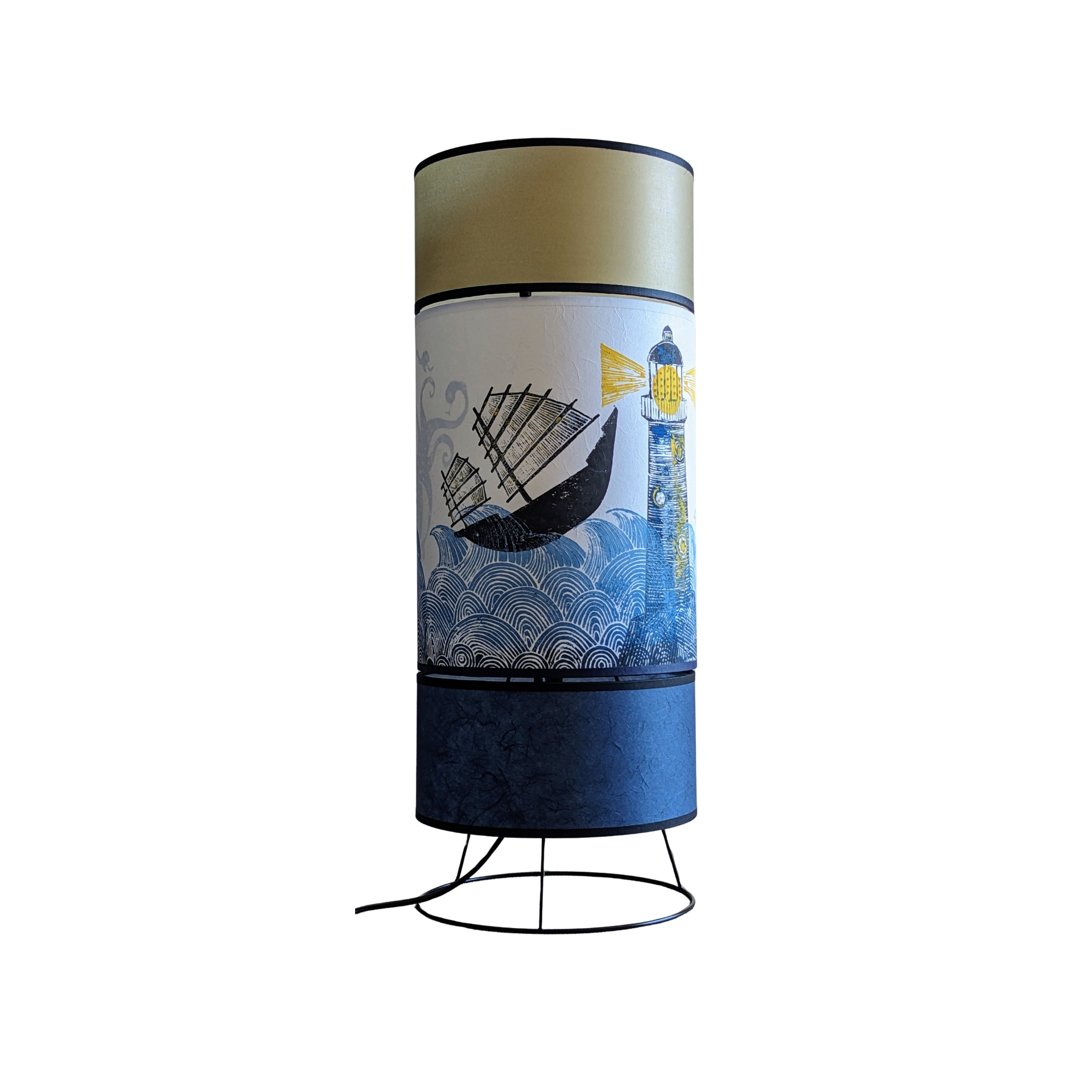 Lampe Kami Collection Ocean 001B FLEDERMAUS Luminaires Artisanaux Lampe De Createur Eteint
