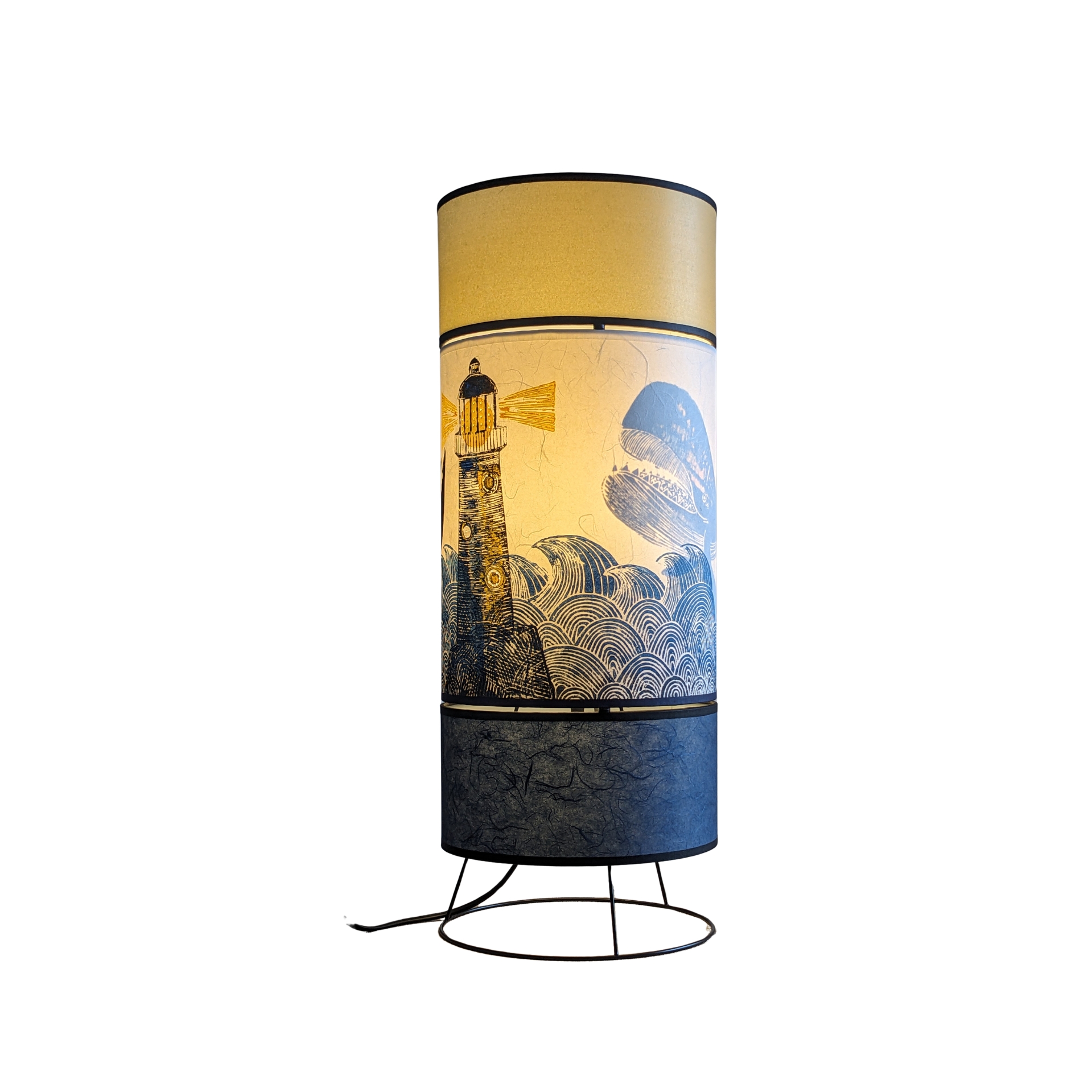 Lampe Kami Collection Ocean 001C FLEDERMAUS Luminaires Artisanaux Lampe De Createur Allume