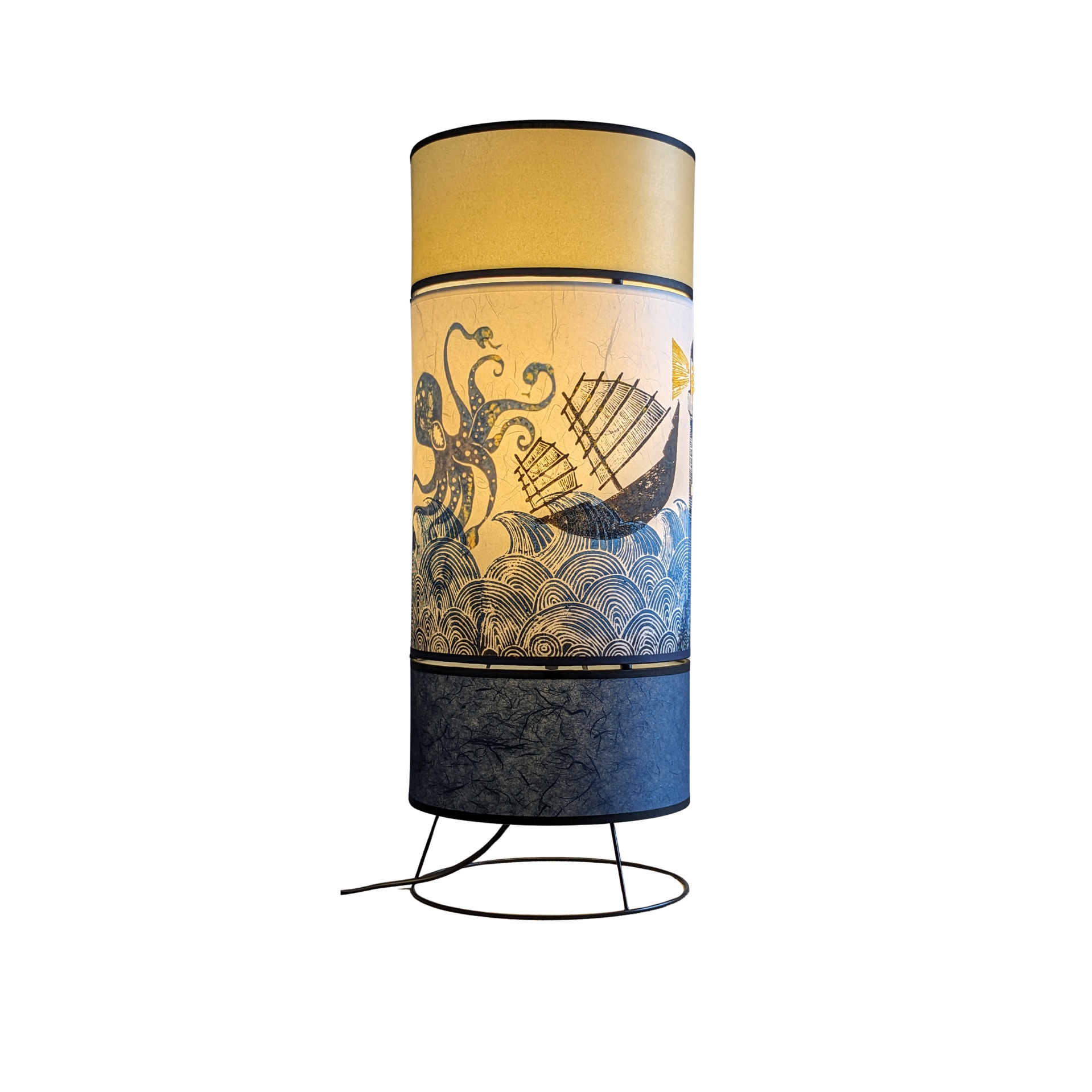 Lampe Kami Collection Ocean 001CC FLEDERMAUS Luminaires Artisanaux Lampe De Createur Allume