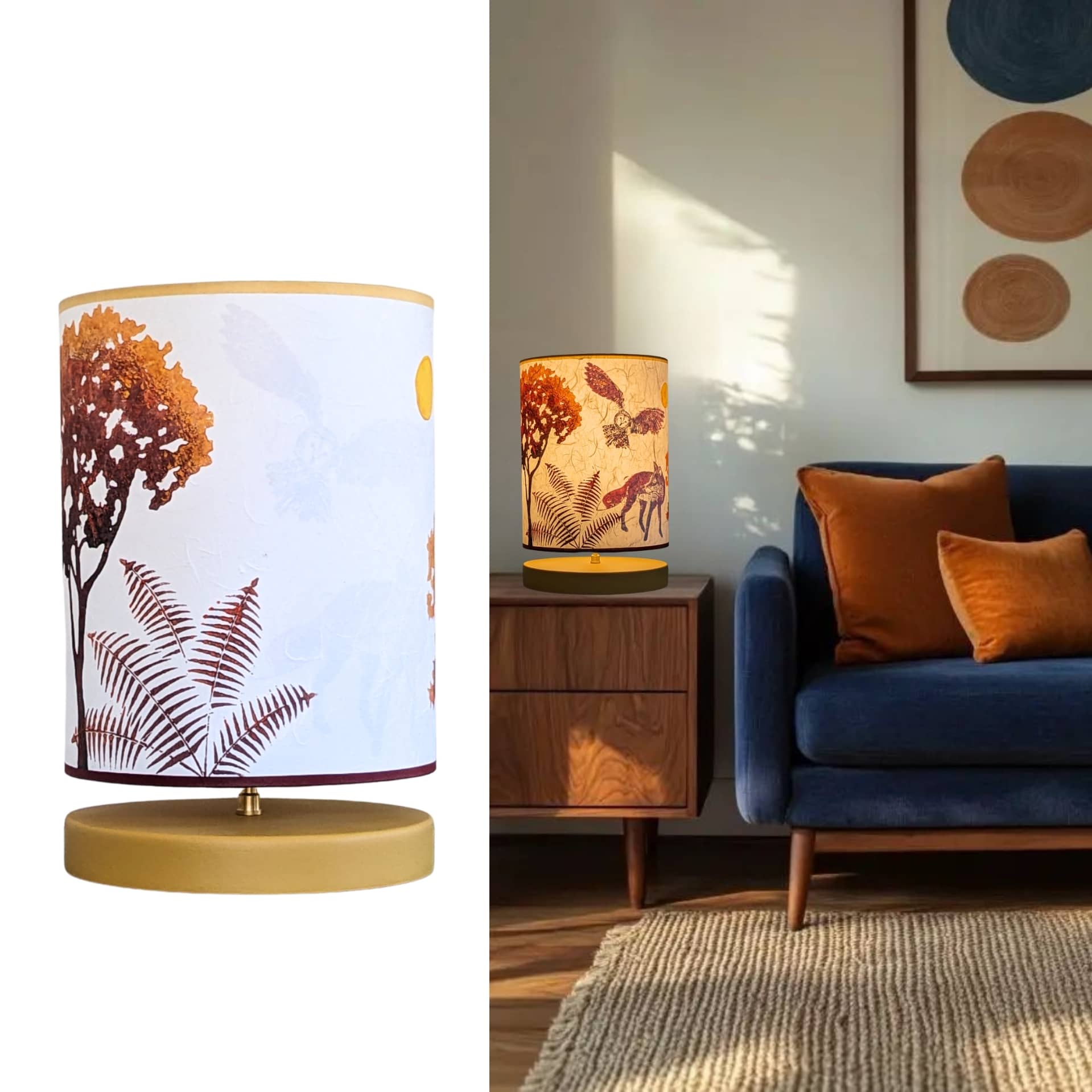 Lampe Urushi Collection Forets 001A FLEDERMAUS Luminaires Artisanaux Lampe De Createur Sceno