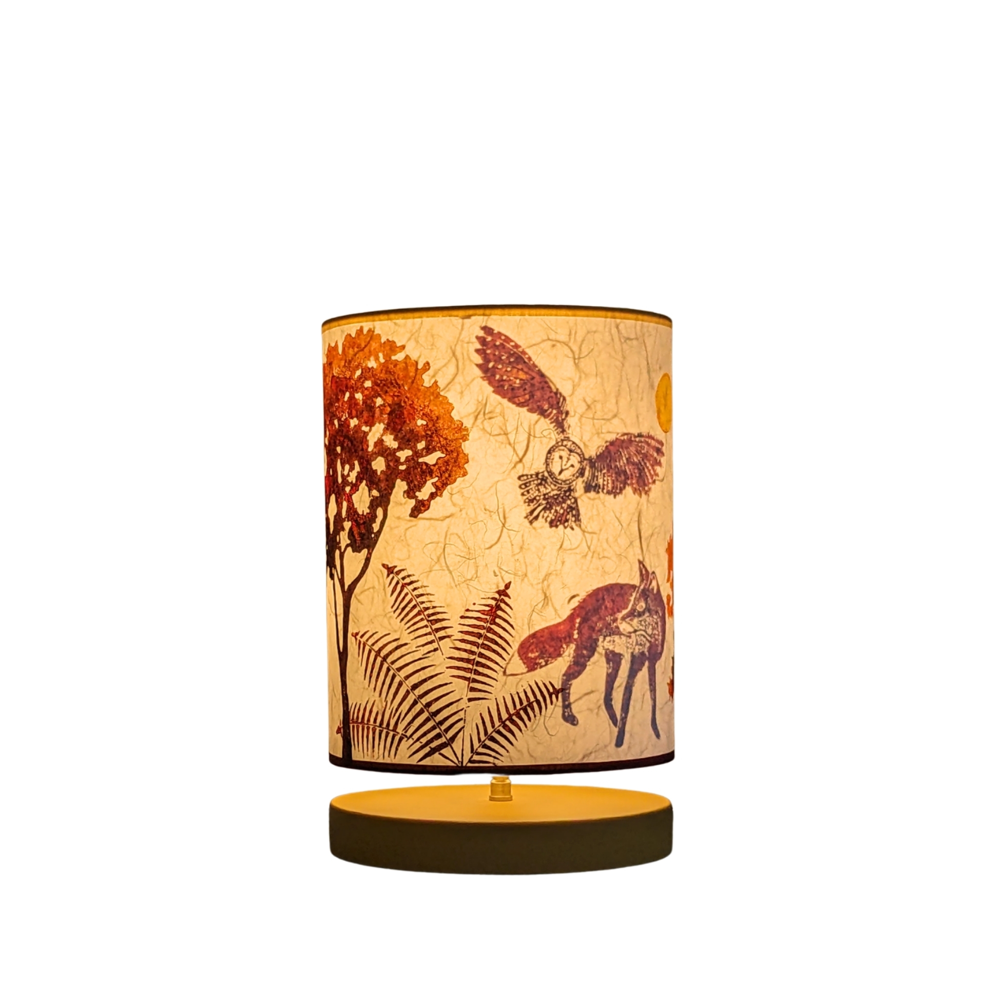 Lampe Urushi Collection Forets 001C FLEDERMAUS Luminaires Artisanaux Lampe De Createur Allume