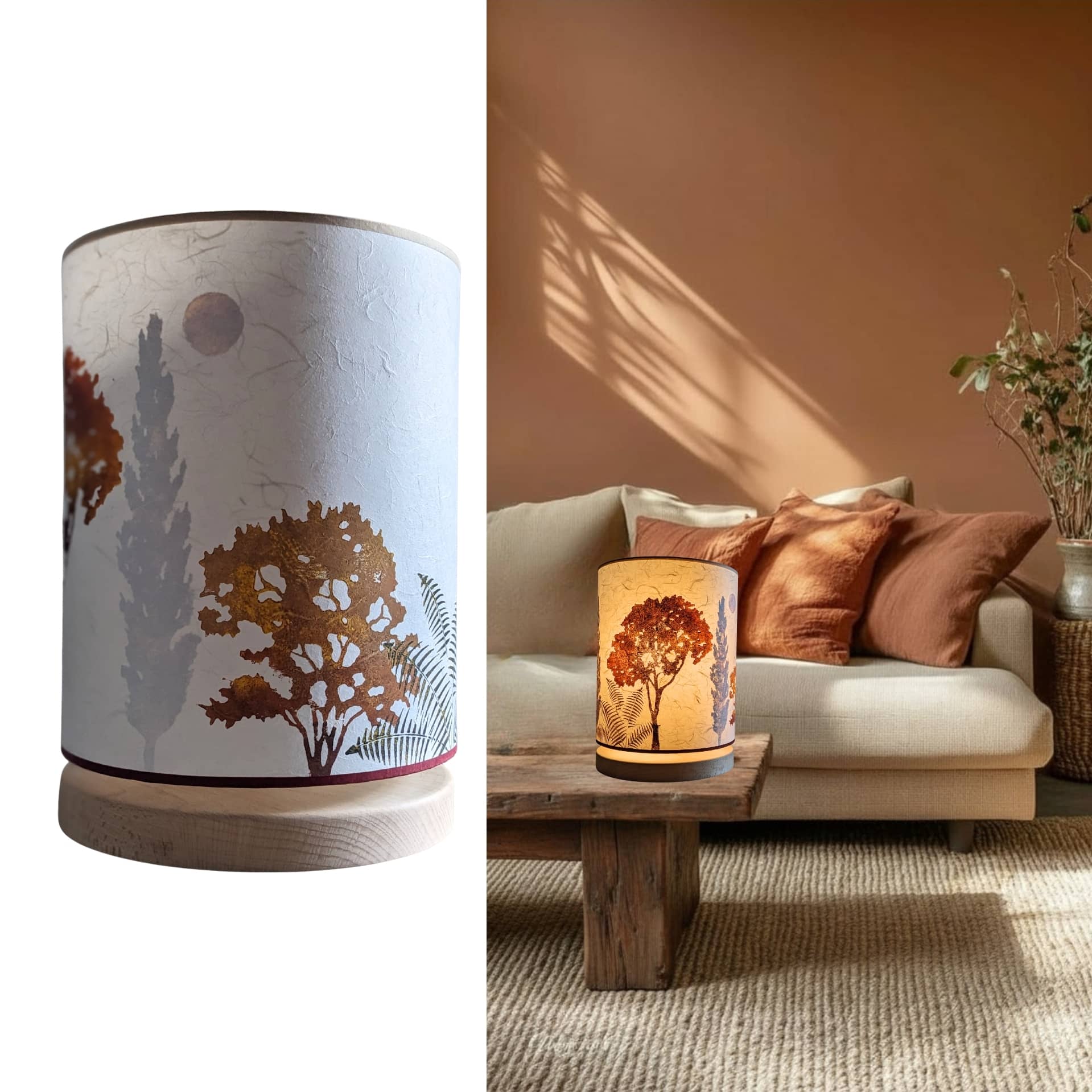 Lampe Urushi Collection Forets 002A FLEDERMAUS Luminaires Artisanaux Lampe De Createur Sceno