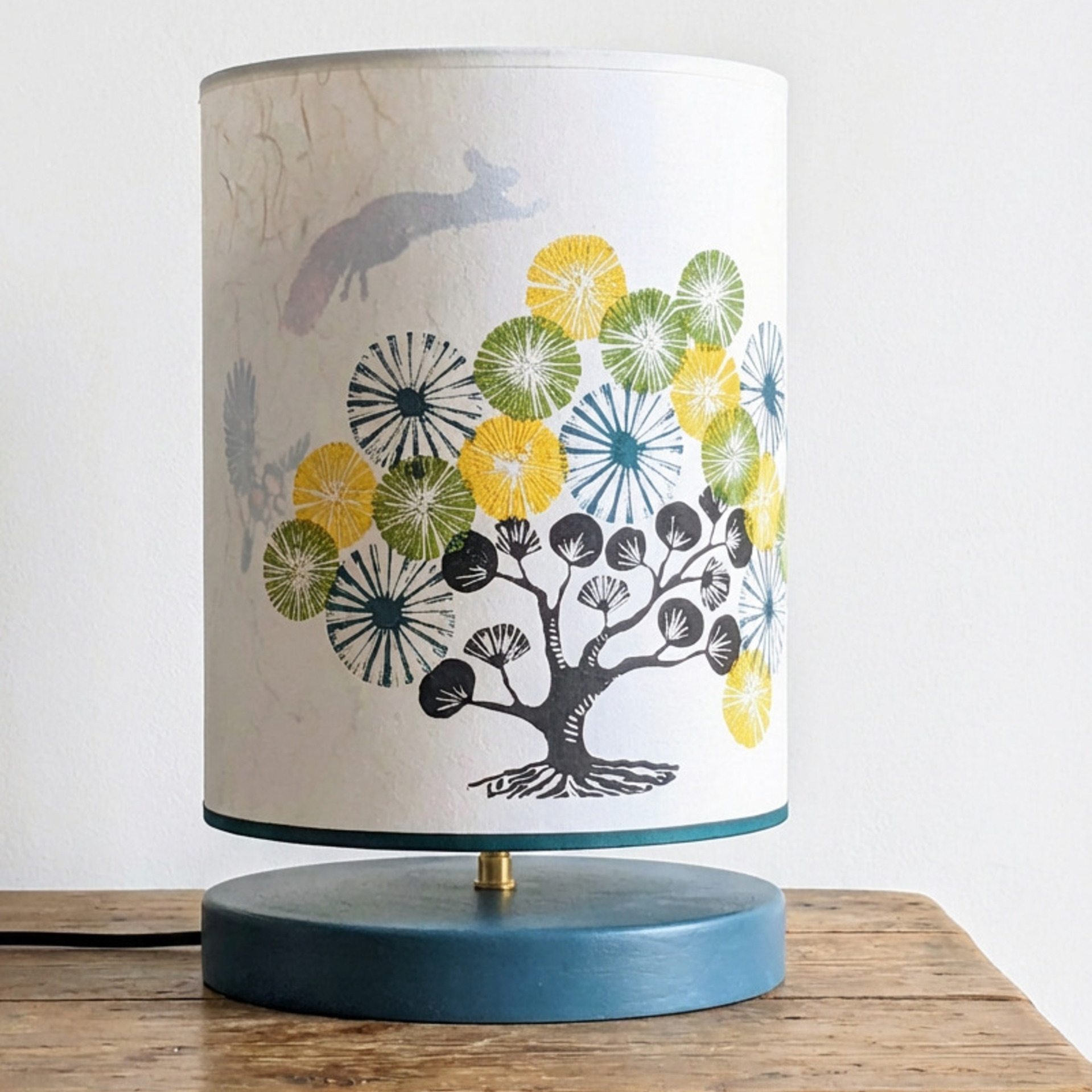 Lampe Urushi Collection Forets 003C FLEDERMAUS Luminaires Artisanaux Lampe De Createur Allume