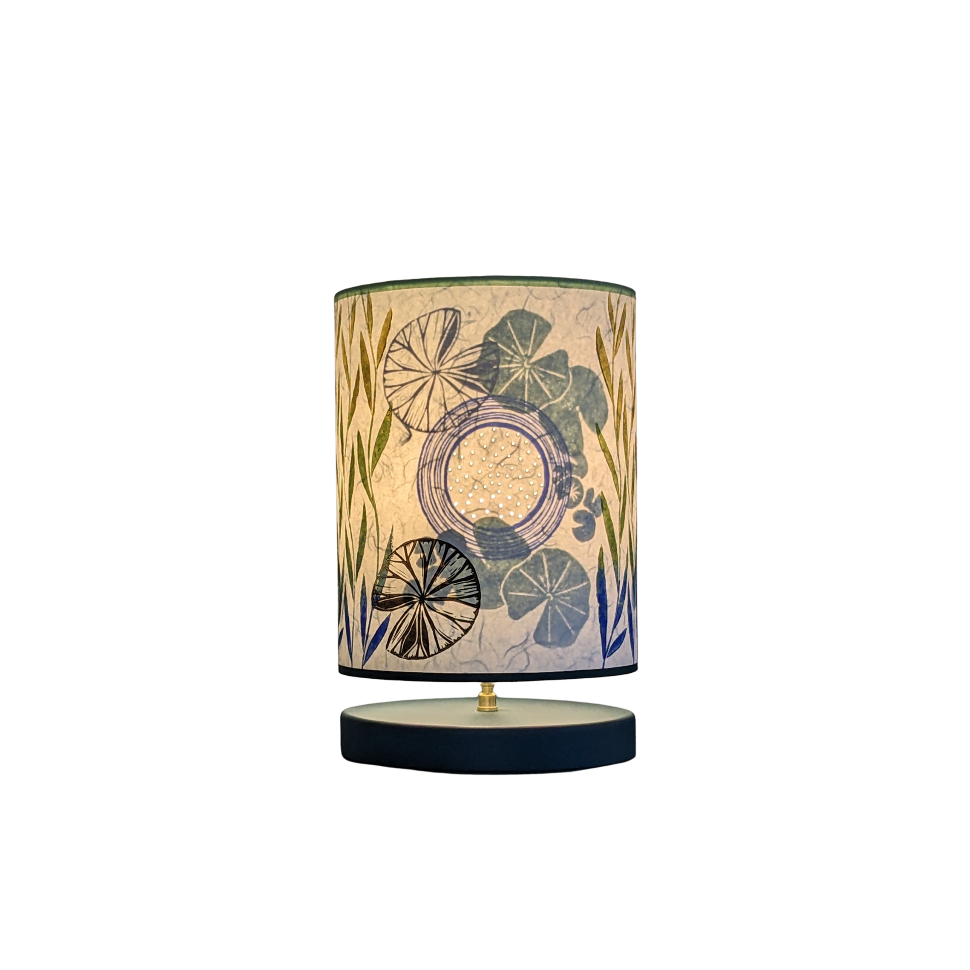 Lampe Urushi Collection Nenuphars 001C FLEDERMAUS Luminaires Artisanaux Lampe De Createur Allume
