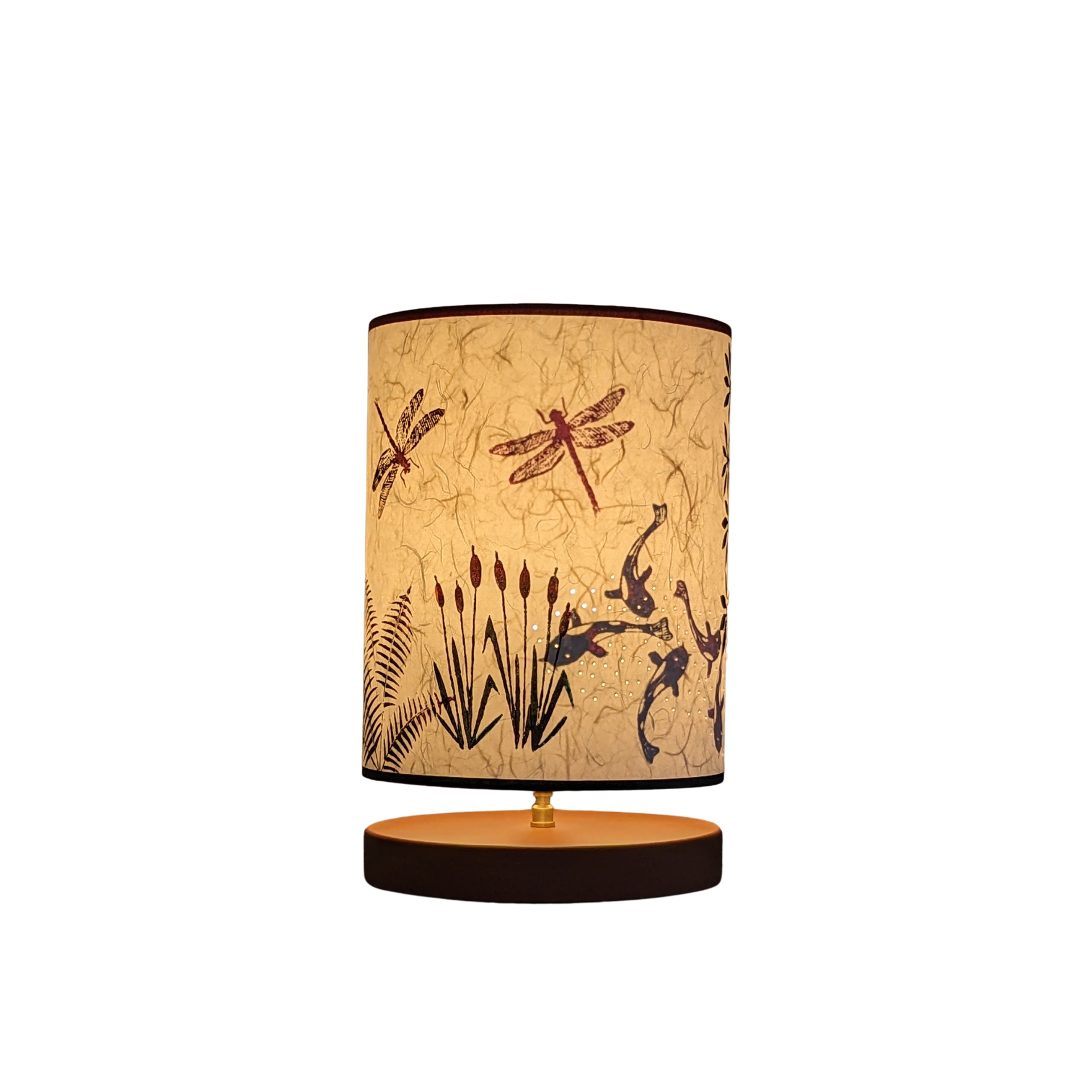 Lampe Urushi Collection Nenuphars 002C FLEDERMAUS Luminaires Artisanaux Lampe De Createur Allume