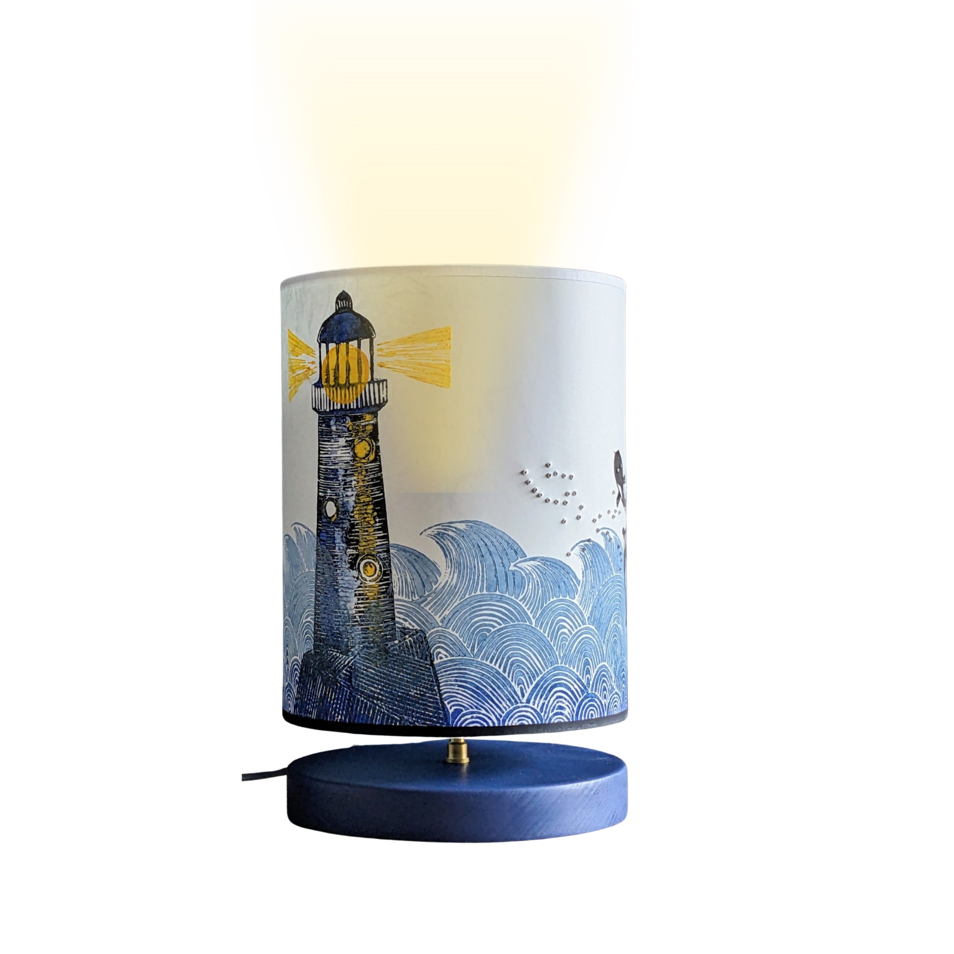 Lampe Urushi Collection Ocean 001B FLEDERMAUS Luminaires Artisanaux Lampe De Createur Eteint