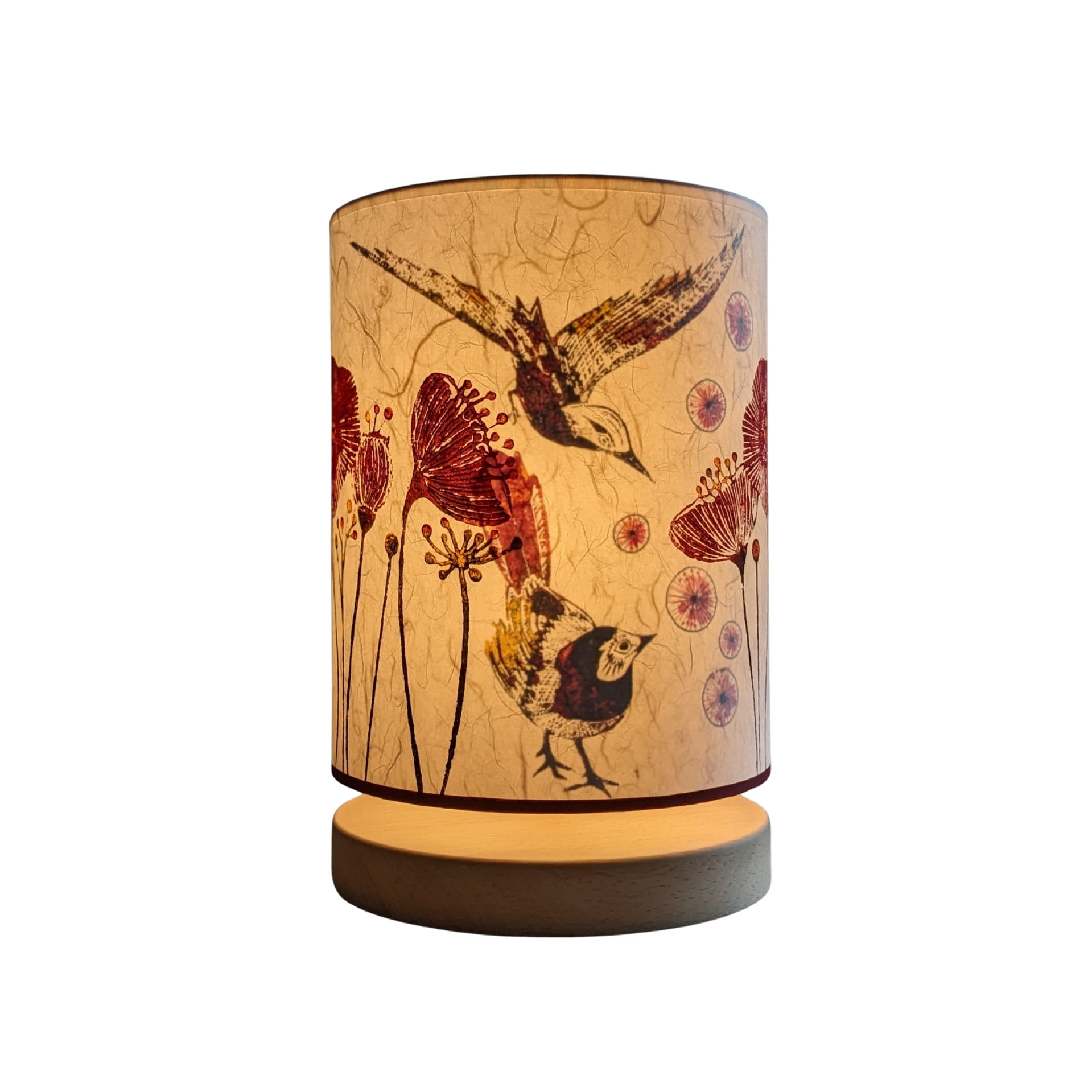 Lampe Urushi Collection Printemps 002C FLEDERMAUS Luminaires Artisanaux Lampe De Createur Allume