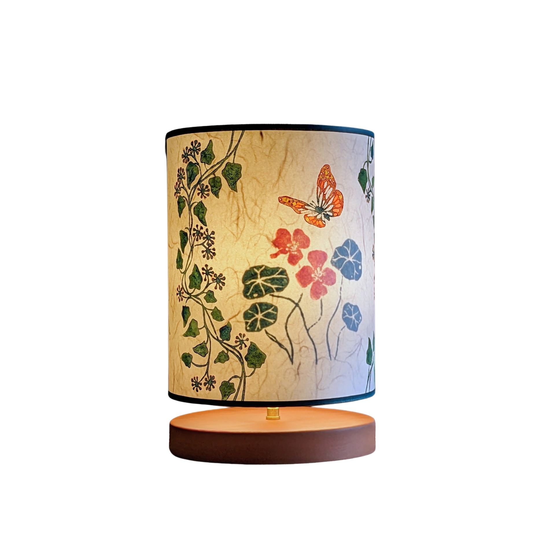 Lampe Urushi Collection Printemps 004C FLEDERMAUS Luminaires Artisanaux Lampe De Createur Allume