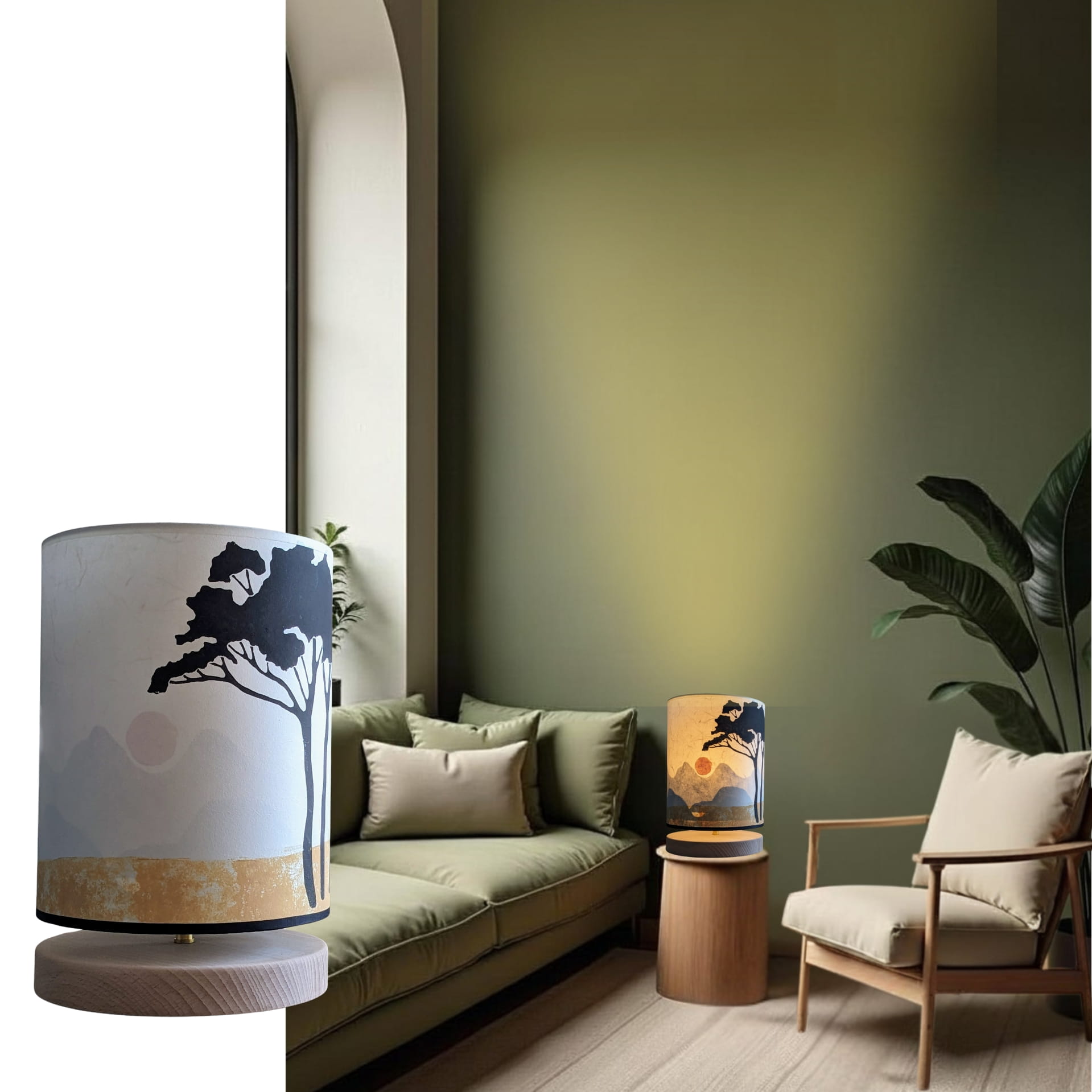 Lampe Urushi Collection Voyage 001A FLEDERMAUS Luminaires Artisanaux Lampe De Createur Sceno
