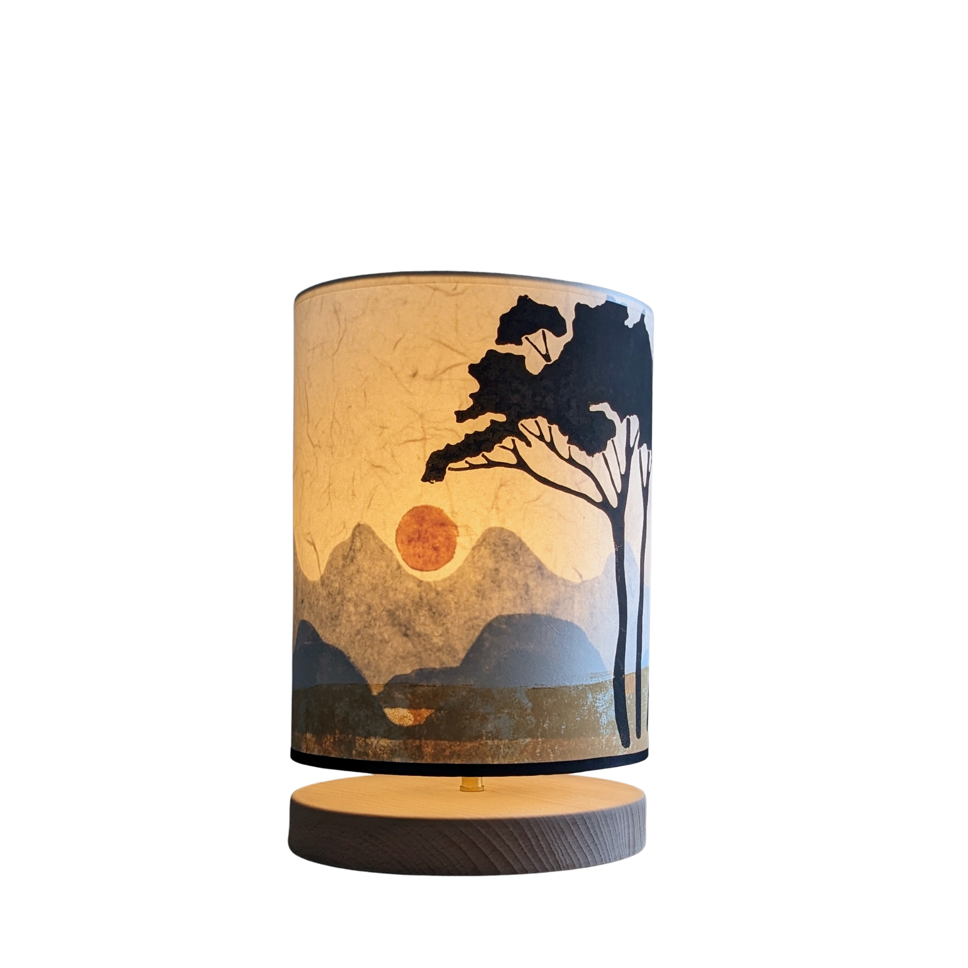 Lampe Urushi Collection Voyage 001C FLEDERMAUS Luminaires Artisanaux Lampe De Createur Allume