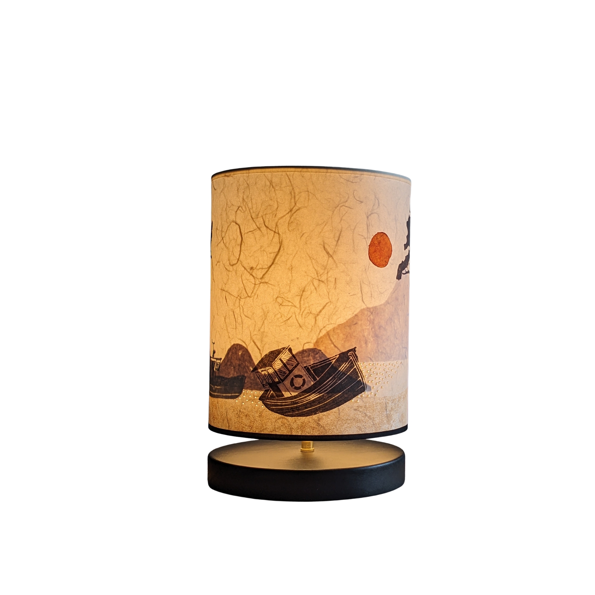 Lampe Urushi Collection Voyage 002C FLEDERMAUS Luminaires Artisanaux Lampe De Createur Allume