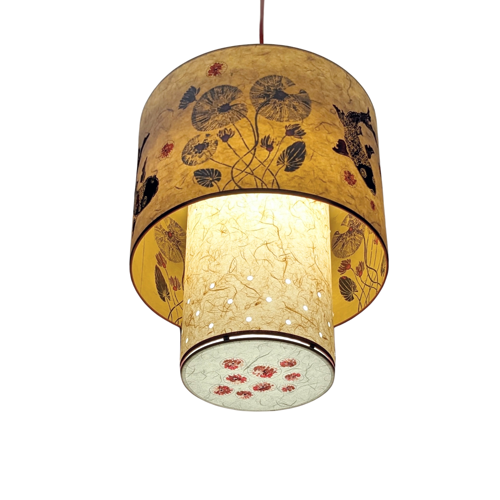 Suspension Constellation Collection Nenuphars 001C FLEDERMAUS Luminaire Artisanal Createur Allume