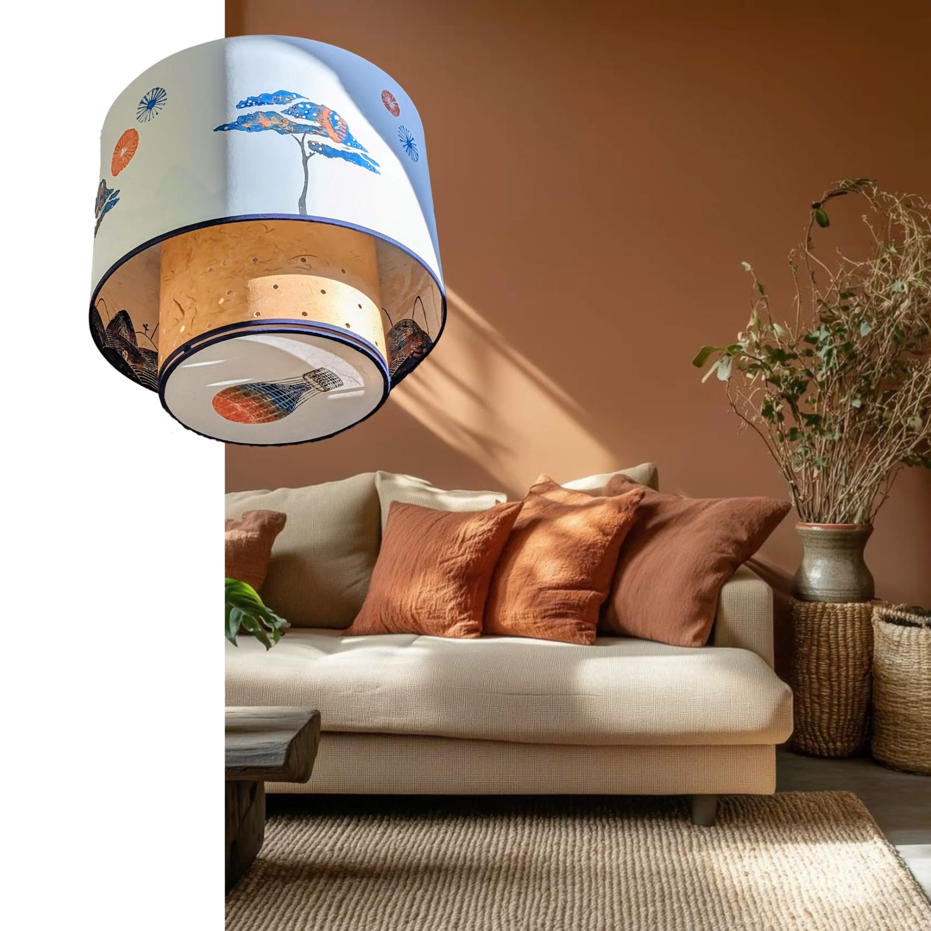 Suspension Constellation Collection Voyage 001A FLEDERMAUS Luminaire Artisanal Createur Sceno