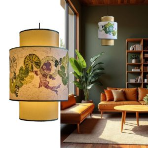 Suspension Lanterne Collection Nenuphars 001A FLEDERMAUS Luminaire Artisanal Createur Sceno