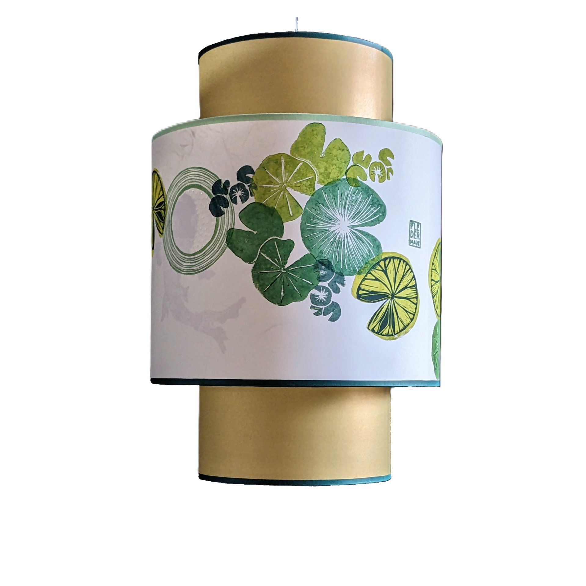 Suspension Lanterne Collection Nenuphars 001B FLEDERMAUS Luminaire Artisanal Createur Eteint