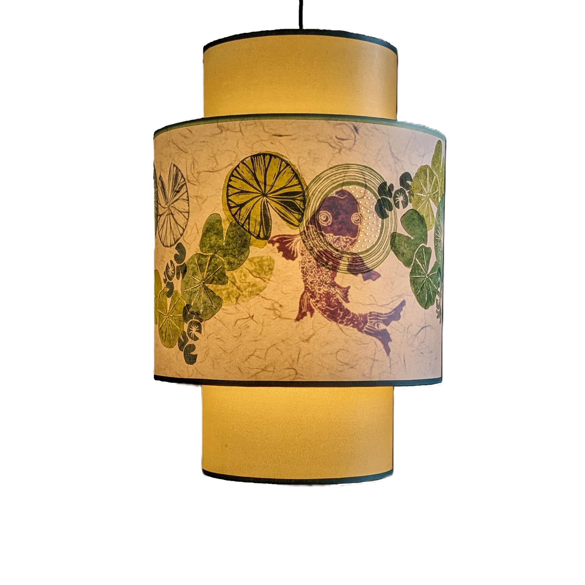 Suspension Lanterne Collection Nenuphars 001C FLEDERMAUS Luminaire Artisanal Createur Allume