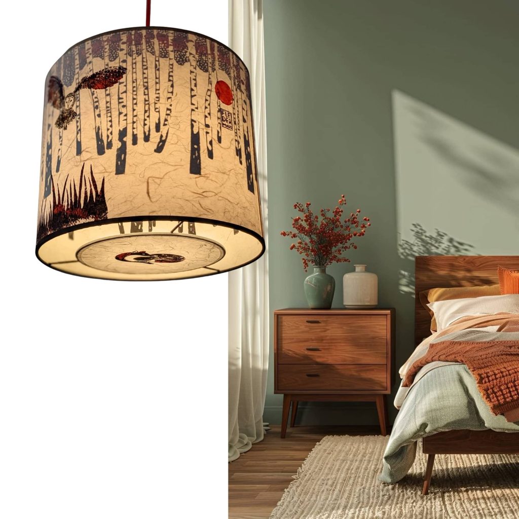 Suspension Planete Collection Forets 001A FLEDERMAUS Luminaire Artisanal Createur Sceno