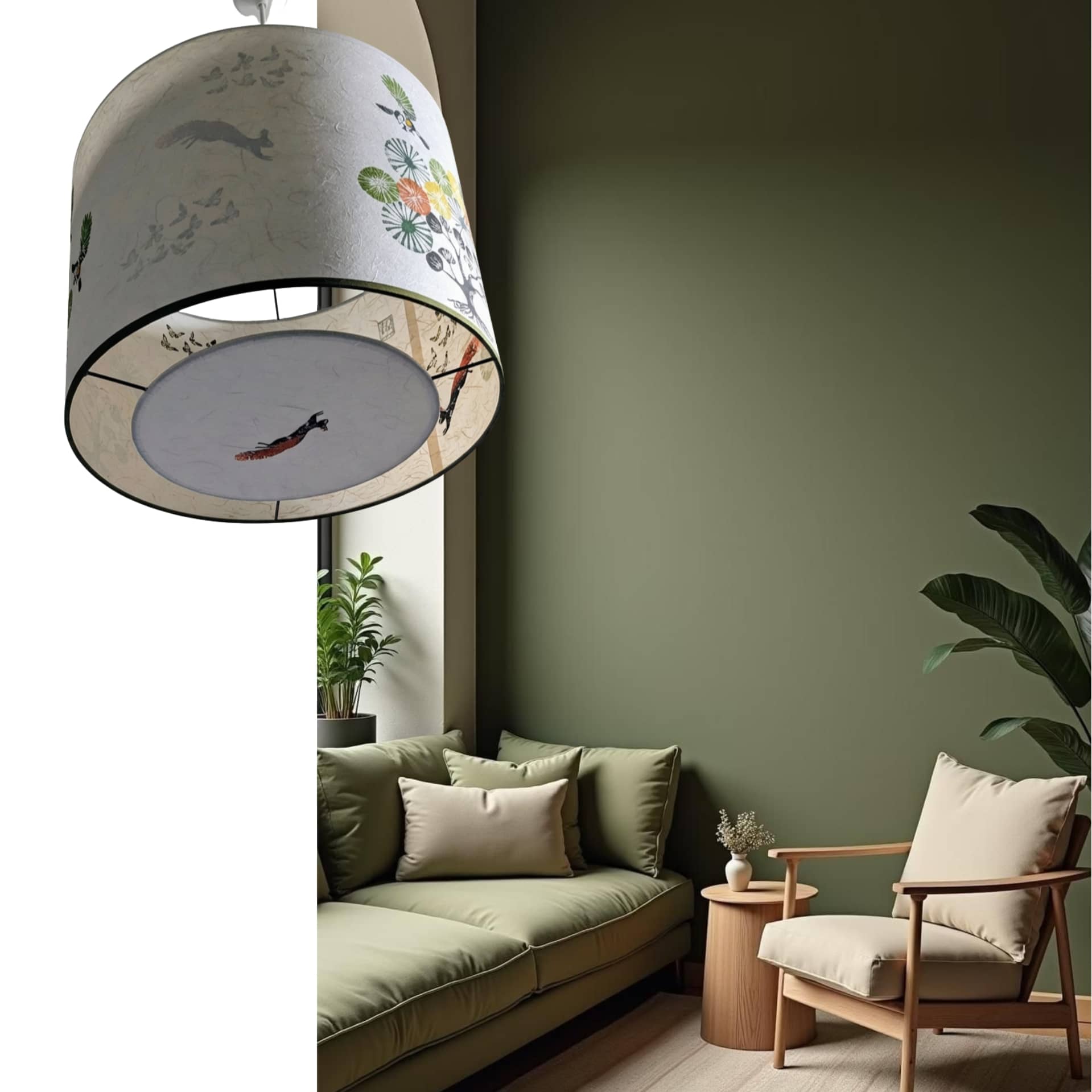 Suspension Planete Collection Forets 002A FLEDERMAUS Luminaire Artisanal Createur Sceno
