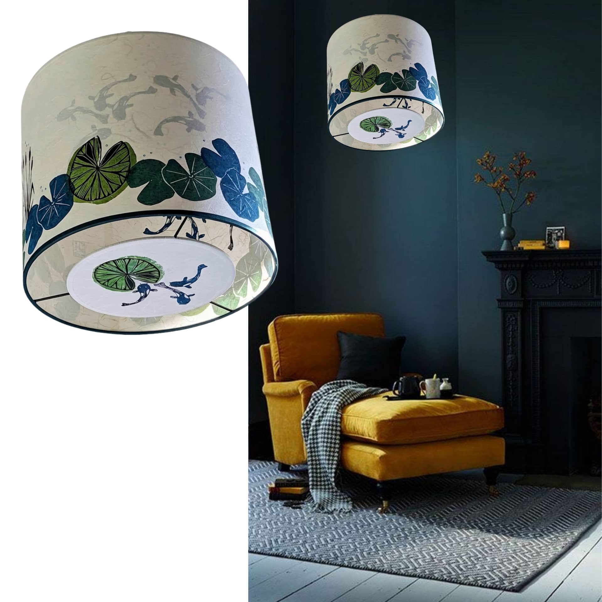 Suspension Planete Collection Nenuphars 002A FLEDERMAUS Luminaire Artisanal Createur Sceno