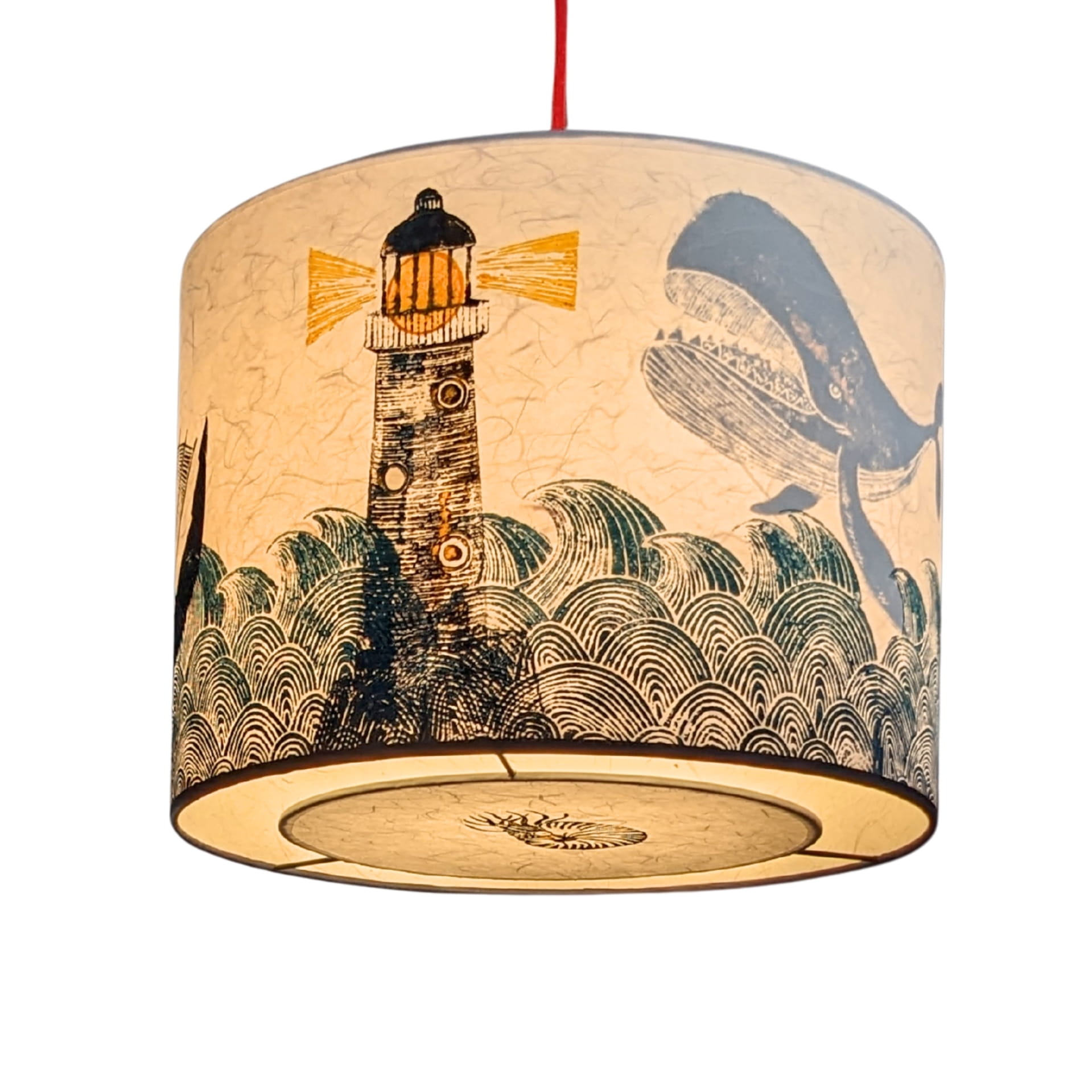 Suspension Planete Collection Ocean 001C FLEDERMAUS Luminaire Artisanal Createur Allume