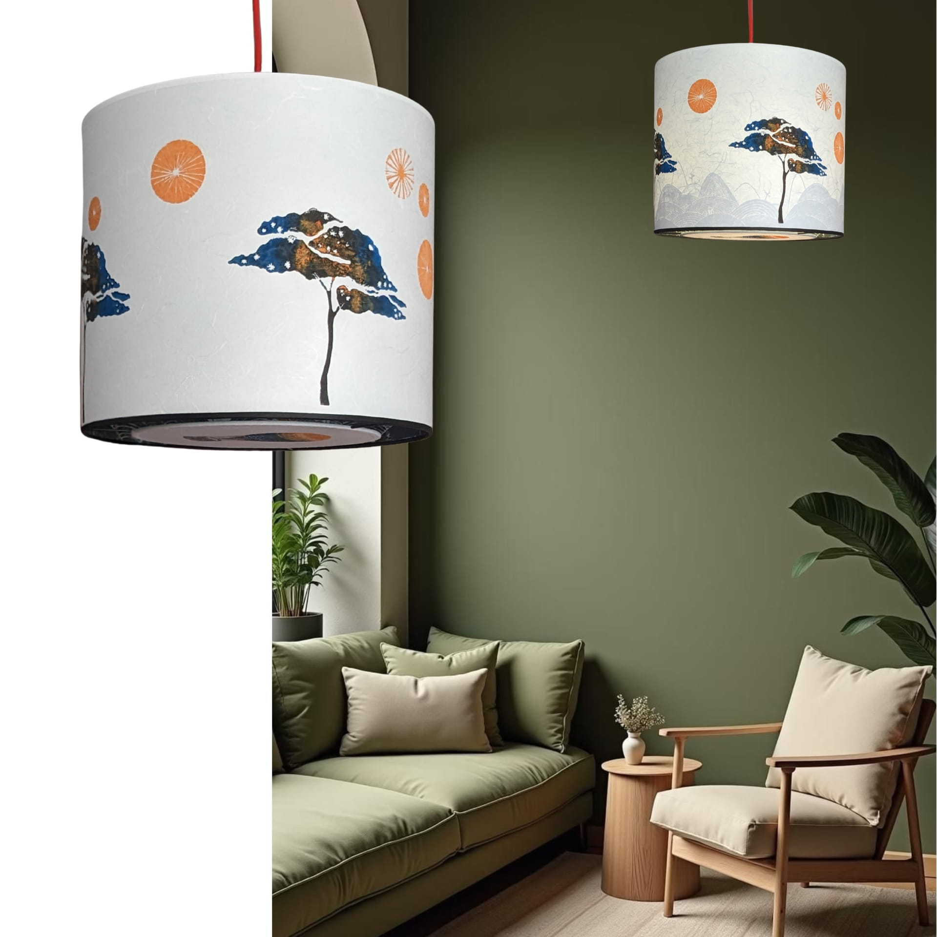 Suspension Planete Collection Voyage 001A FLEDERMAUS Luminaire Artisanal Createur Sceno