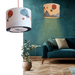 Suspension Planete Collection Voyage 002A FLEDERMAUS Luminaire Artisanal Createur Sceno