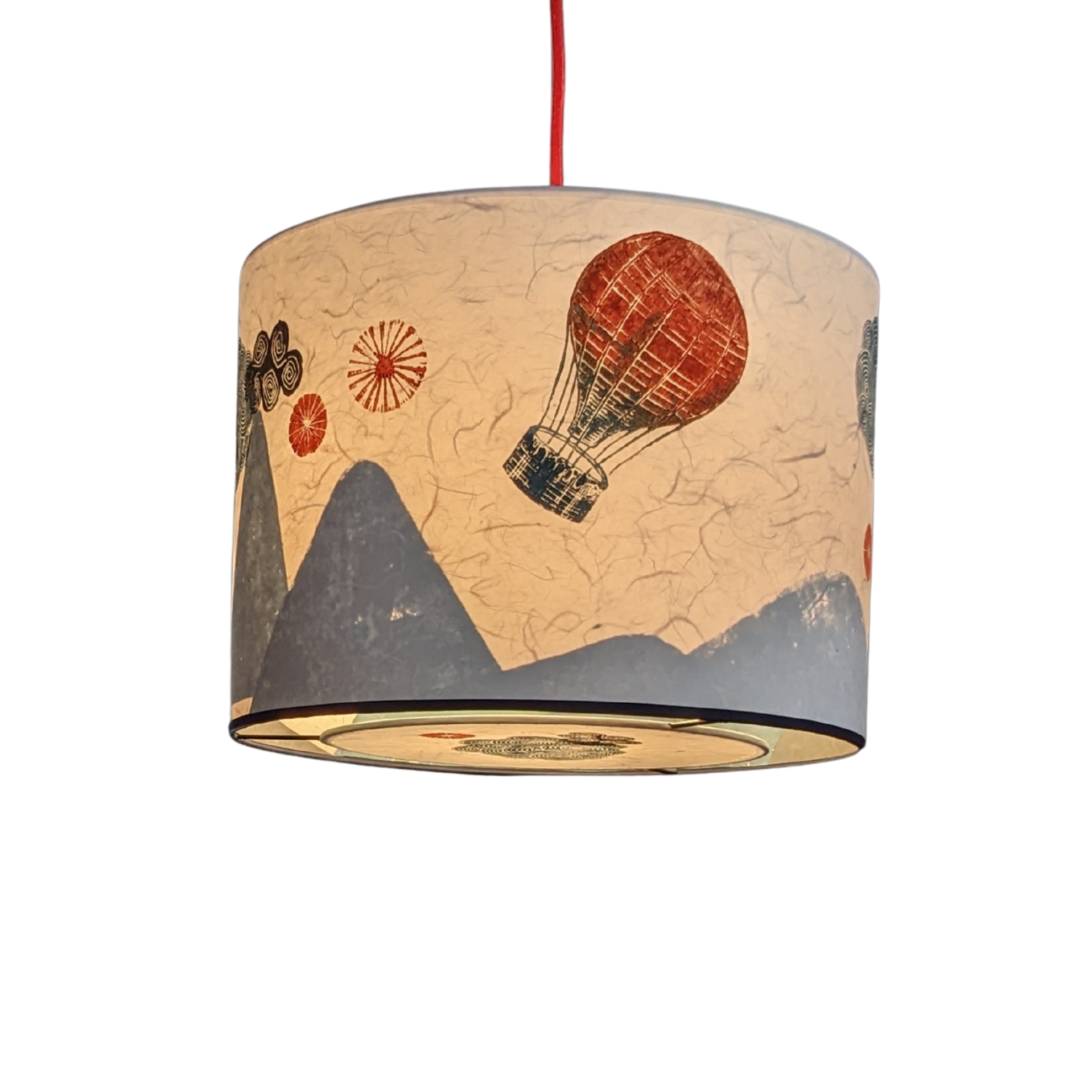 Suspension Planete Collection Voyage 002C FLEDERMAUS Luminaire Artisanal Createur Allume