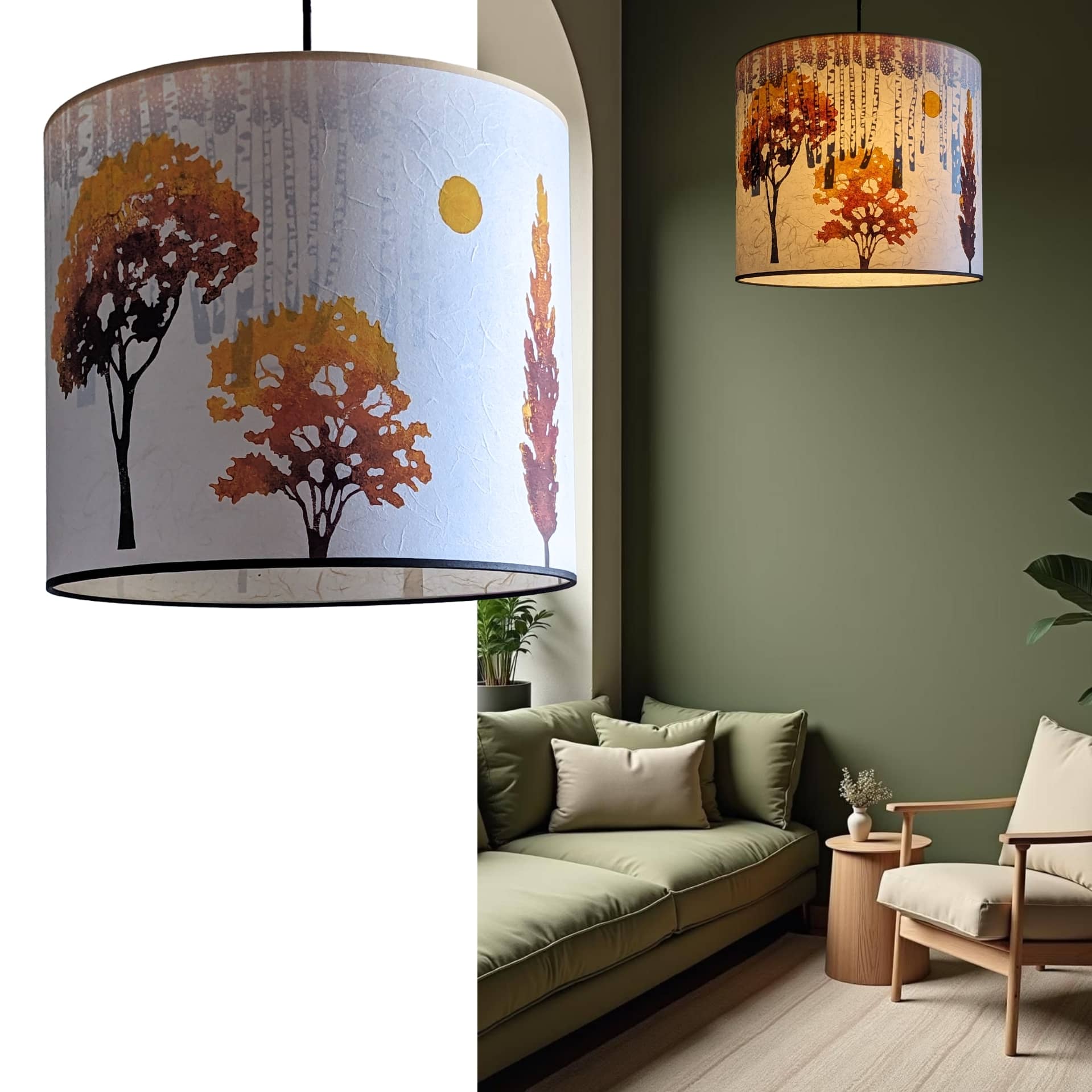 Suspension Simple Collection Forets 001A FLEDERMAUS Luminaire Artisanal Createur Sceno
