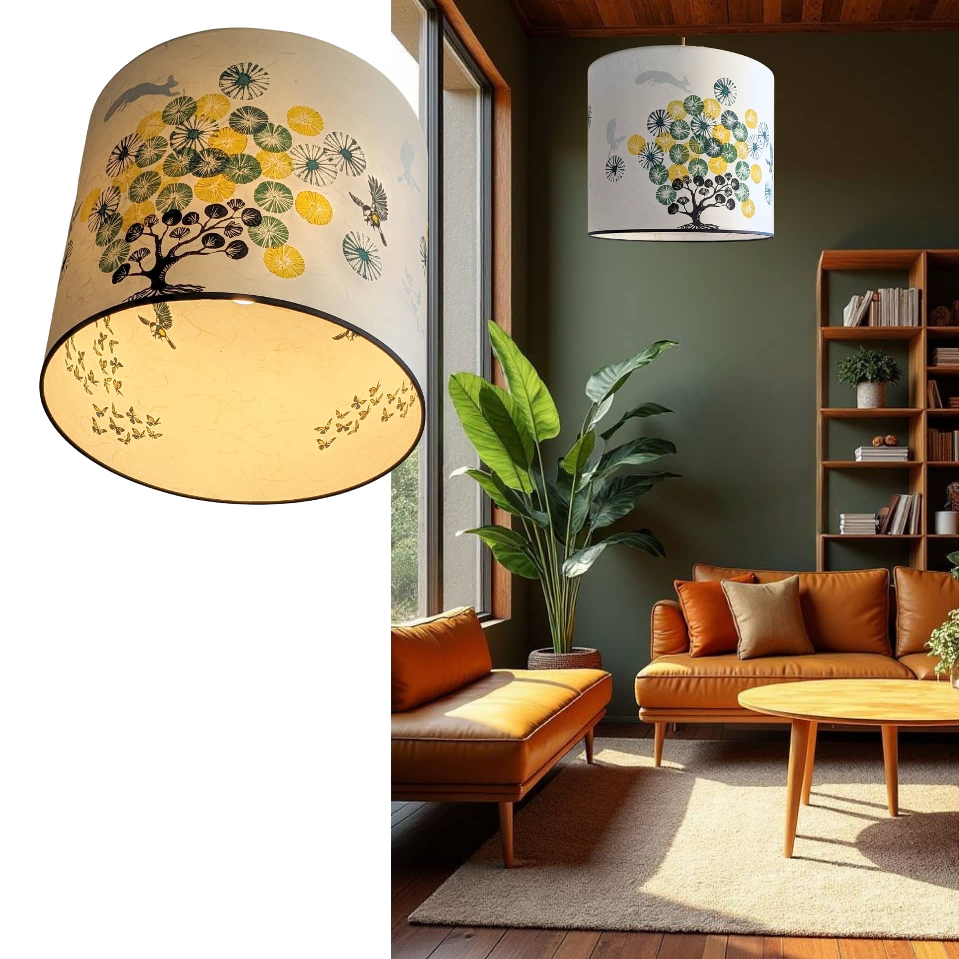 Suspension Simple Collection Forets 003A FLEDERMAUS Luminaire Artisanal Createur Sceno