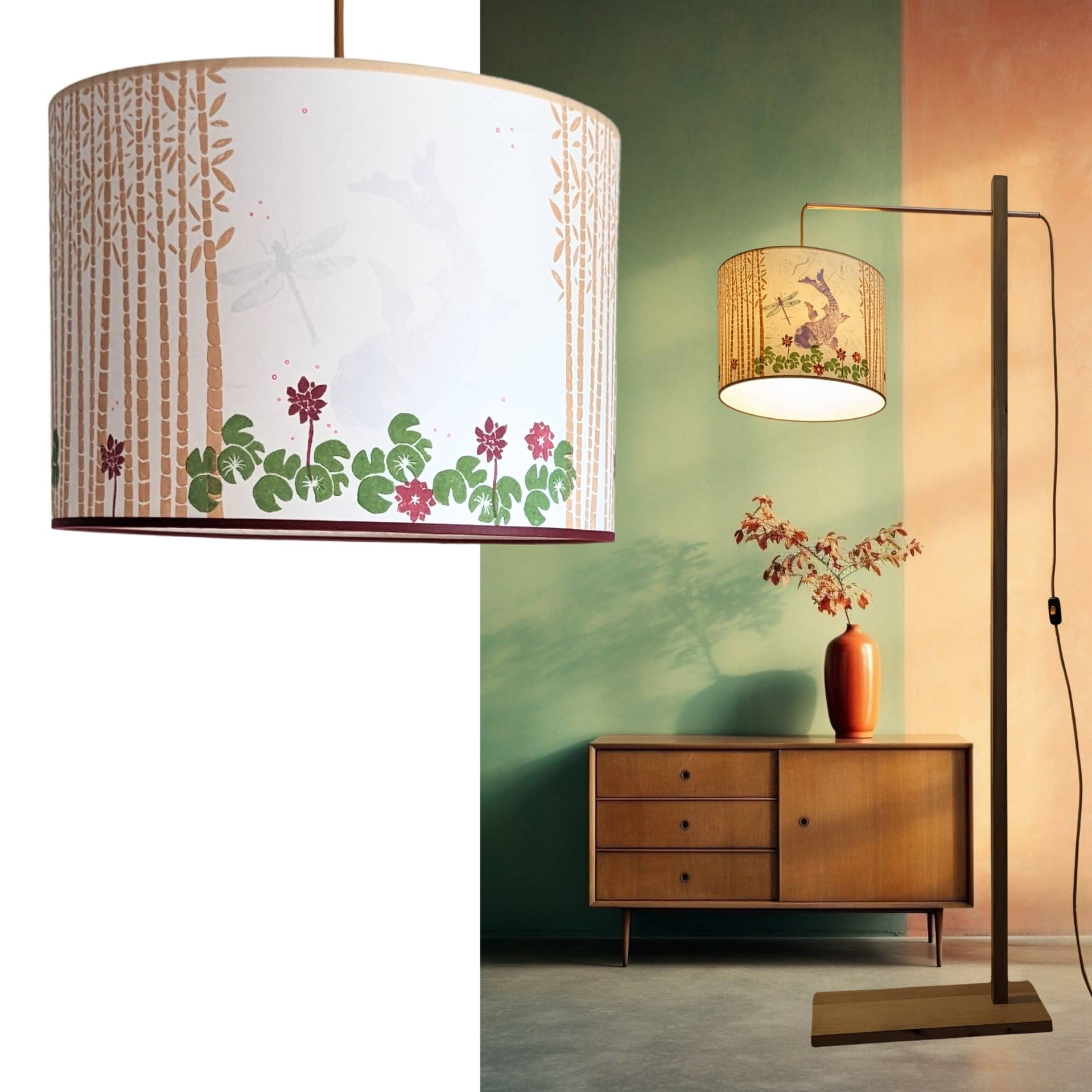 Suspension Simple Collection Nenuphars 001A FLEDERMAUS Luminaire Artisanal Createur Sceno