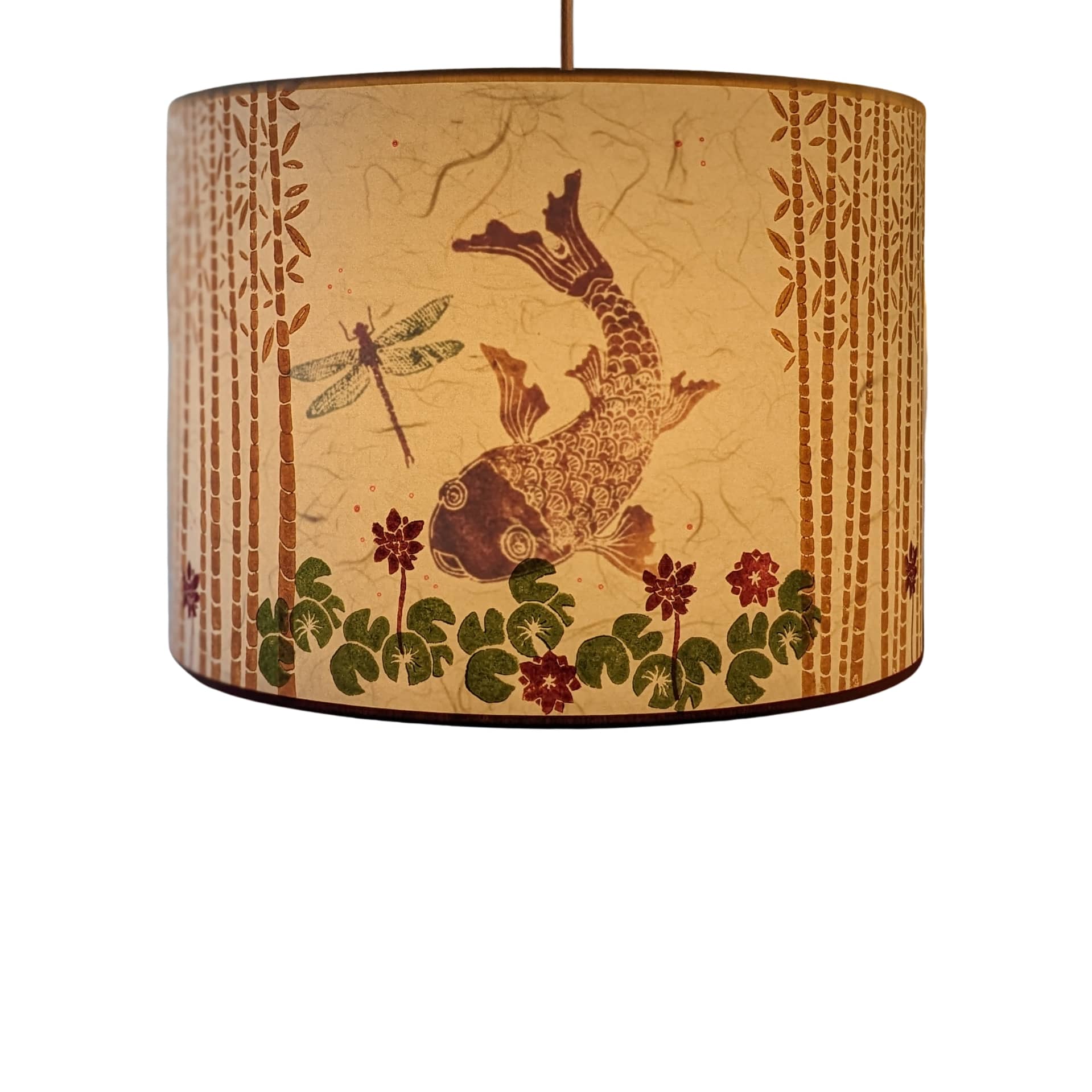 Suspension Simple Collection Nenuphars 001C FLEDERMAUS Luminaire Artisanal Createur Allume