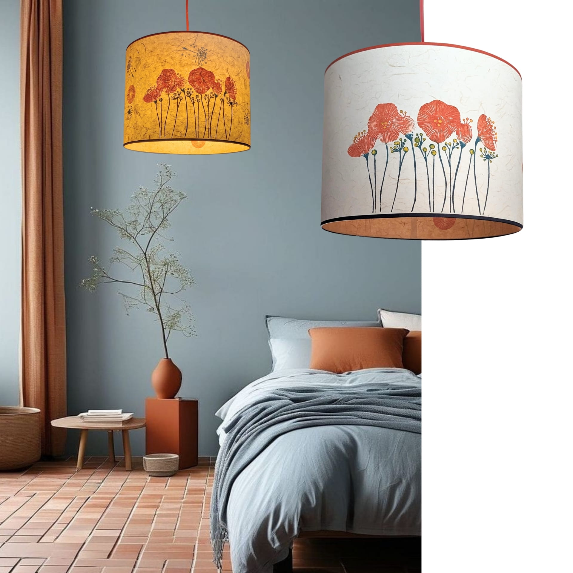 Suspension Simple Collection Printemps 001A FLEDERMAUS Luminaire Artisanal Createur Sceno