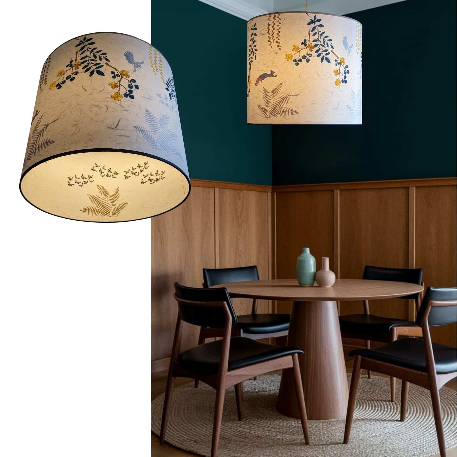 Suspension Simple Collection Printemps 002A FLEDERMAUS Luminaire Artisanal Createur Sceno
